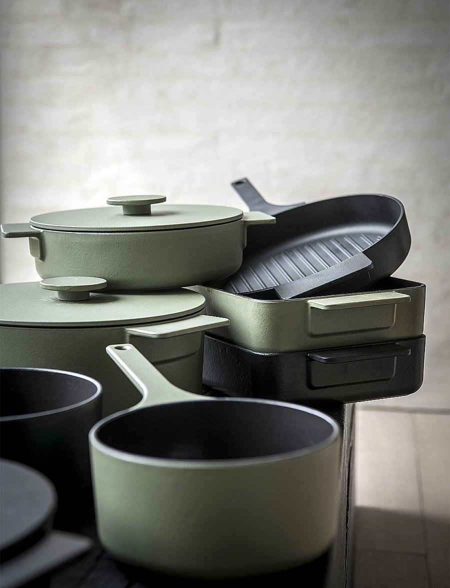 Serax - GRILLPAN ENAMEL CAST IRON SURFACE BY SERGIO HERMAN - praepannid ja pannid - green - 5