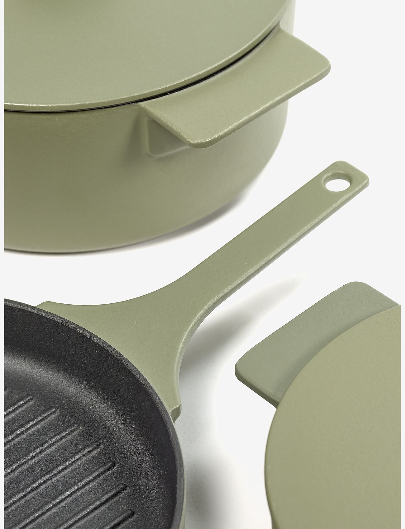 Serax - GRILLPAN ENAMEL CAST IRON SURFACE BY SERGIO HERMAN - pannas un kastroļi - green - 3