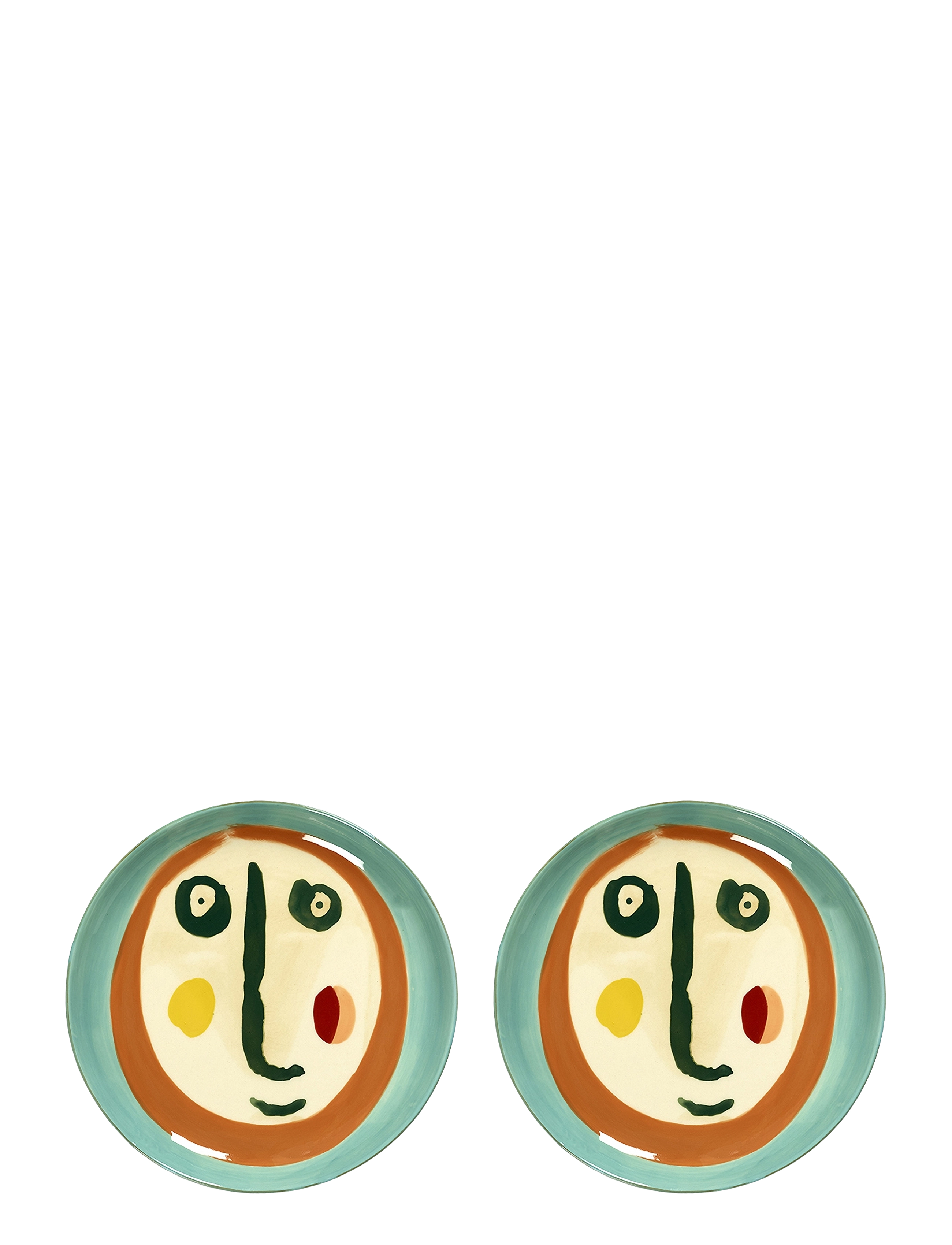 Serax PLATE S FACE 2 FEAST BY OTTOLENGHI SET/2 - Servering - MULTI-COLORED / multi