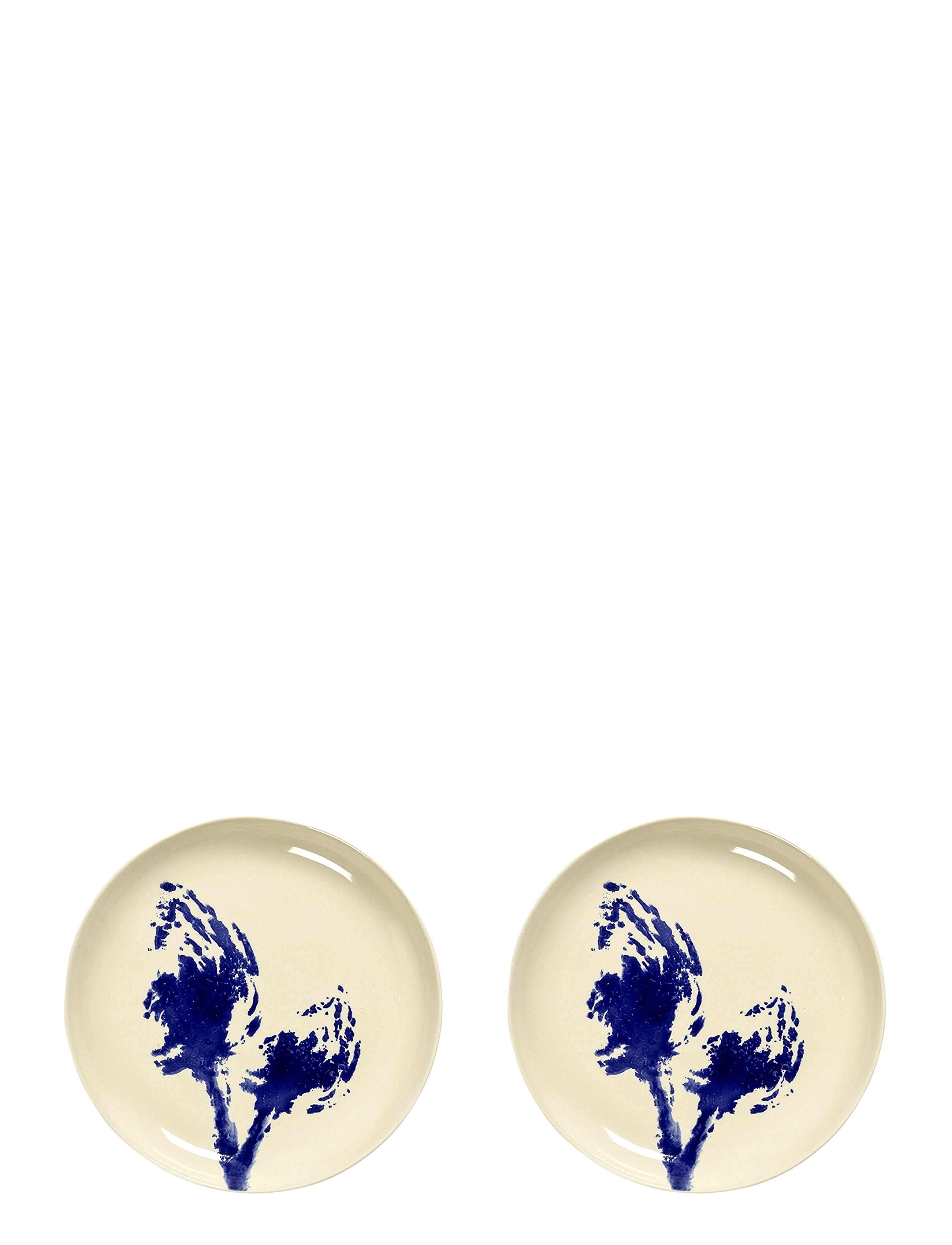 Serax - PLATE S WHITE ARTICHOKE BLUE FEAST BY OTTOLENGHI SET/2 - väikesed taldrikud - white - 1