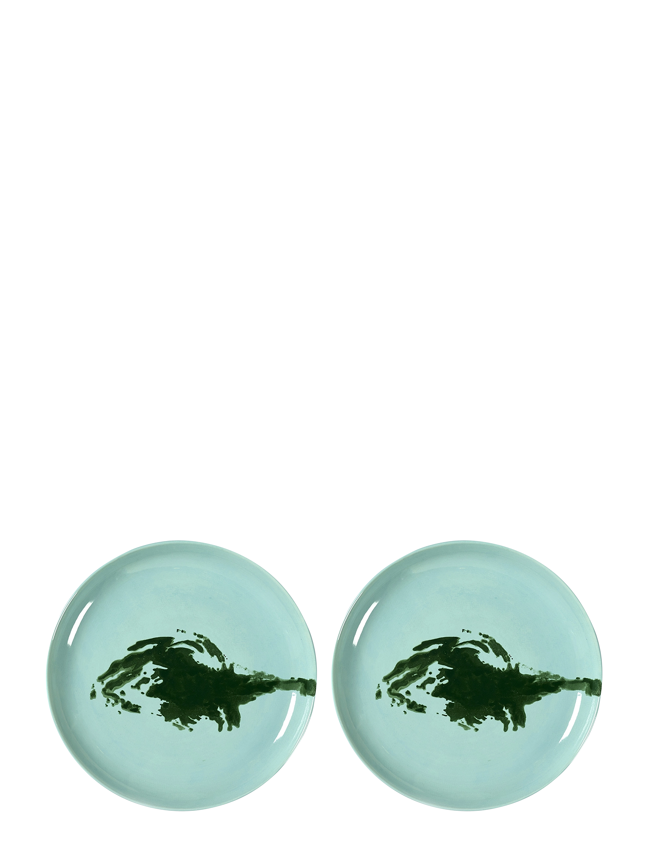Serax PLATE M AZURE ARTICHOKE GREEN FEAST BY OTTOLENGHI SET/2 - Borddækning - BLUE / blue