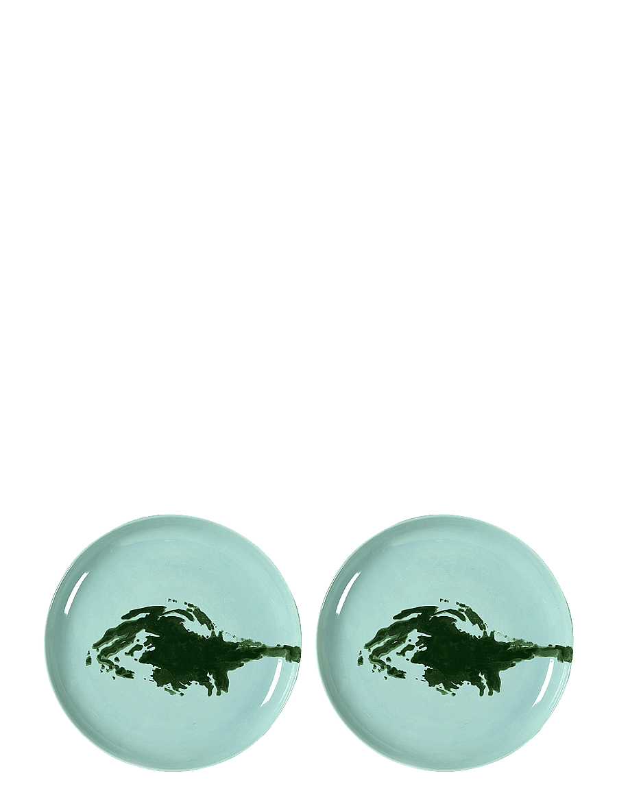 Serax - PLATE M AZURE ARTICHOKE GREEN FEAST BY OTTOLENGHI SET/2 - väikesed taldrikud - blue - 0