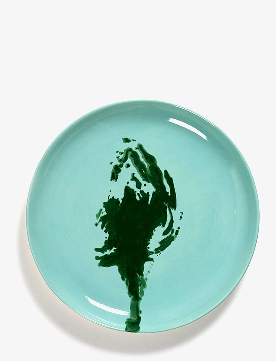 Serax - PLATE M AZURE ARTICHOKE GREEN FEAST BY OTTOLENGHI SET/2 - väikesed taldrikud - blue - 2