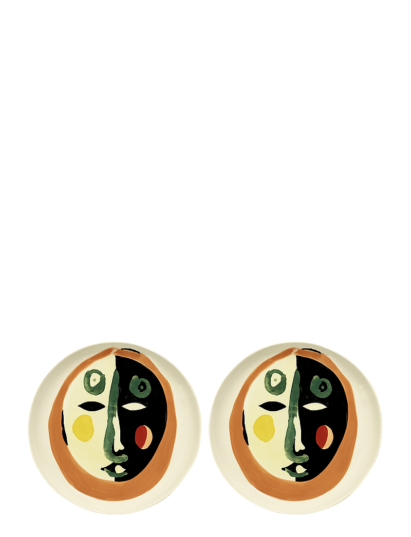 Serax - PLATE M FACE 1 FEAST BY OTTOLENGHI SET/2 - nach preis einkaufen - multi-colored - 1