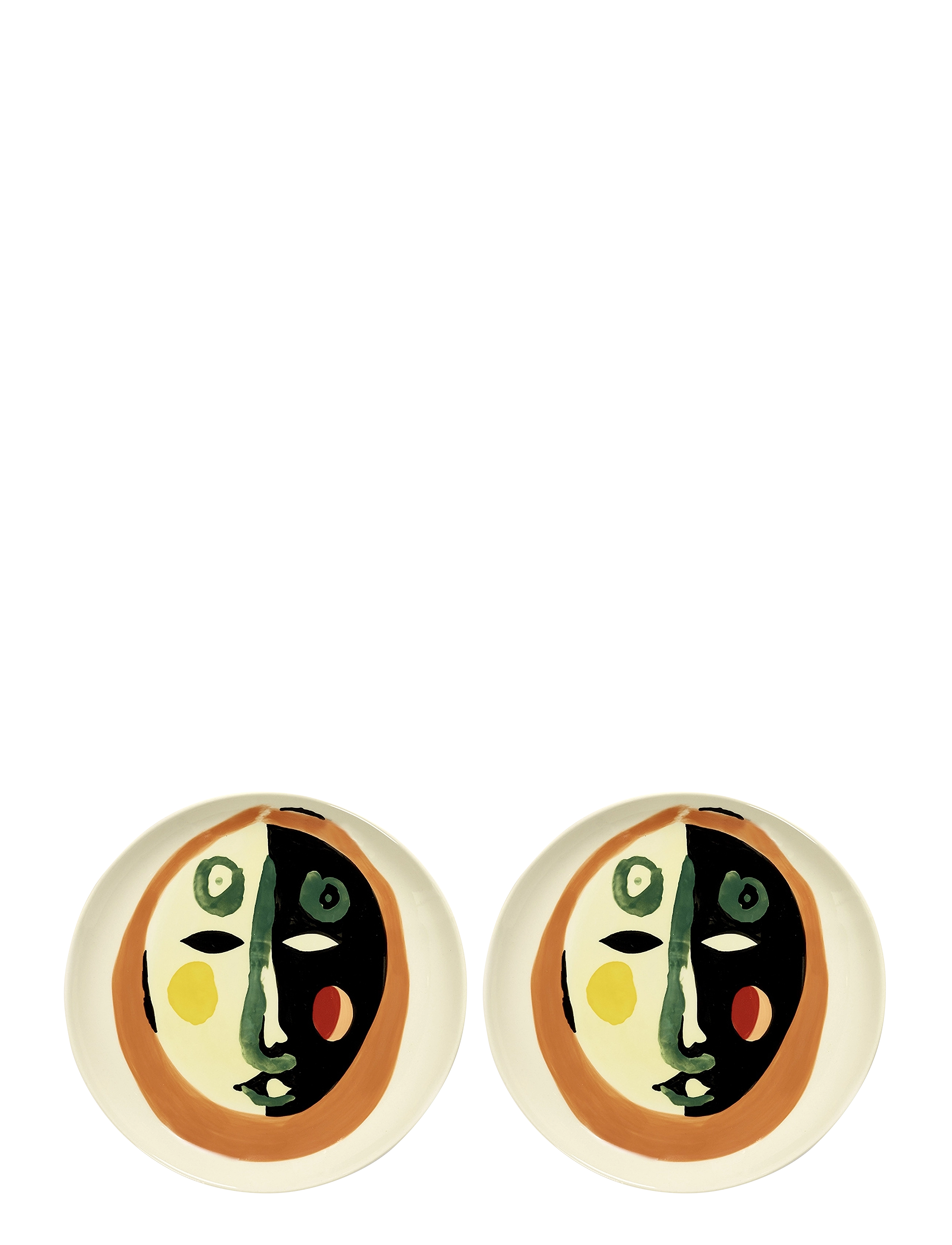 Serax - PLATE M FACE 1 FEAST BY OTTOLENGHI SET/2 - frühstücksteller - multi-colored - 2