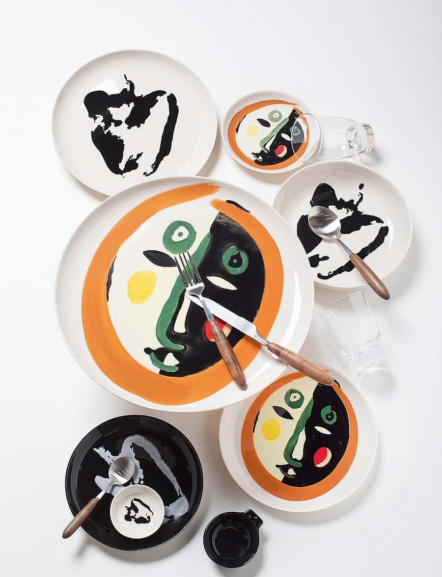 Serax - PLATE M FACE 1 FEAST BY OTTOLENGHI SET/2 - frühstücksteller - multi-colored - 0