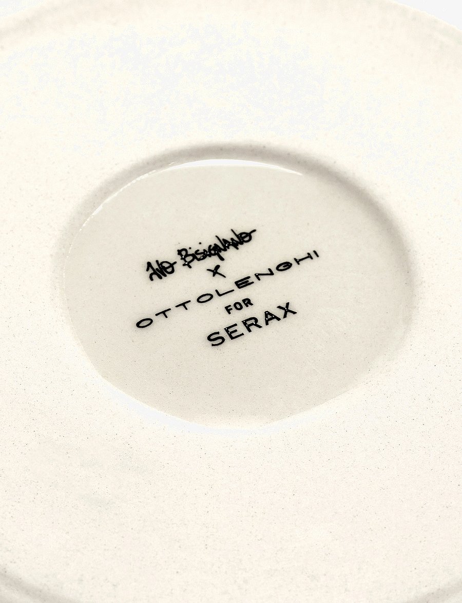 Serax - PLATE L WHITE SWIRL-STRIPES BLUE FEAST BY OTTOLENGHI SET/2 - praetaldrikud - white - 3