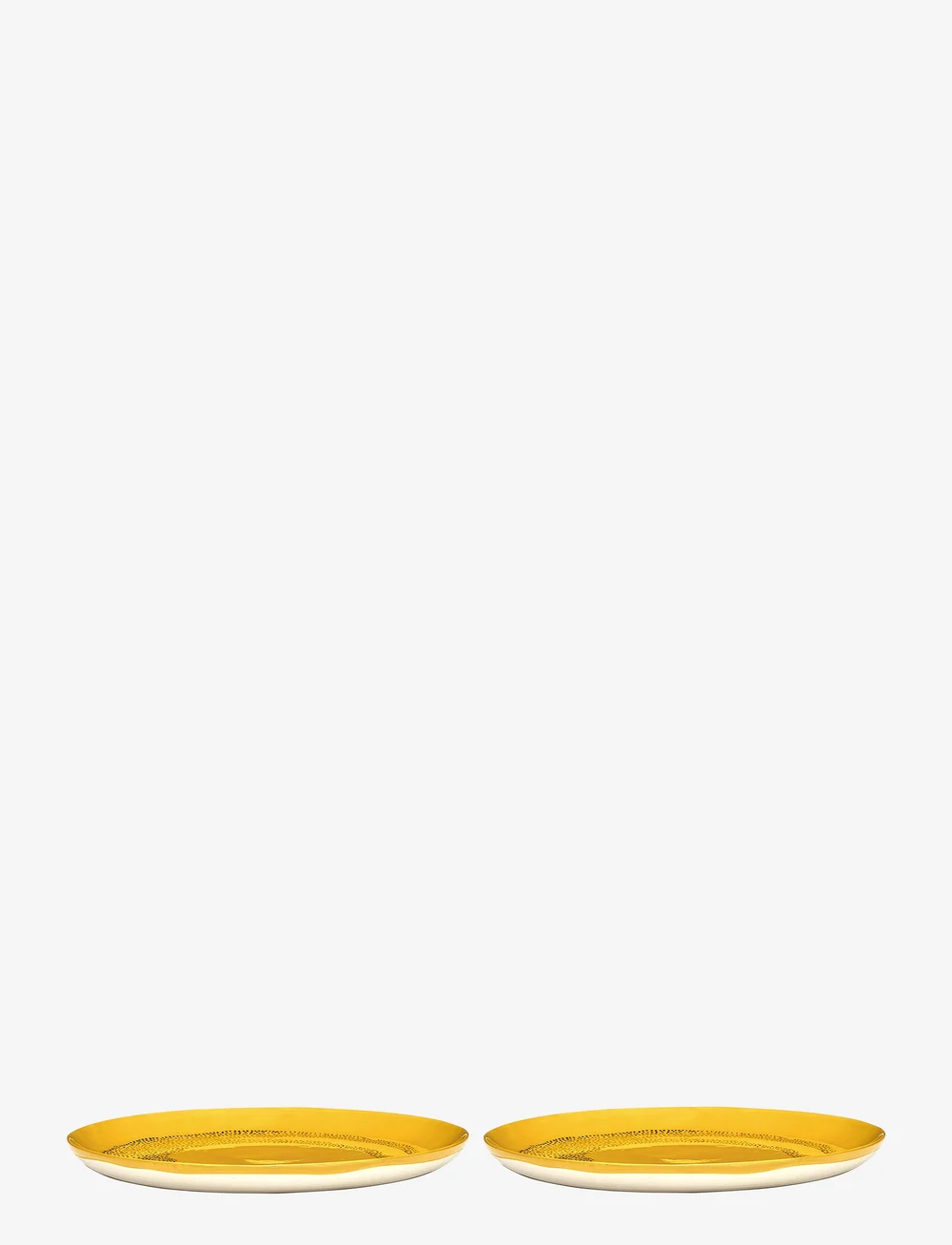 Serax - PLATE L YELLOW-DOTS BLACK FEAST BY OTTOLENGHI SET/2 - nach preis einkaufen - yellow - 1
