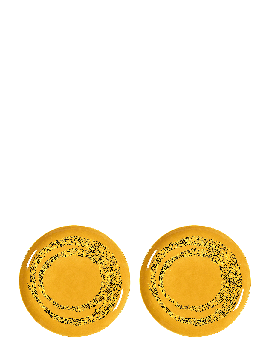 Serax - PLATE L YELLOW-DOTS BLACK FEAST BY OTTOLENGHI SET/2 - praetaldrikud - yellow - 1