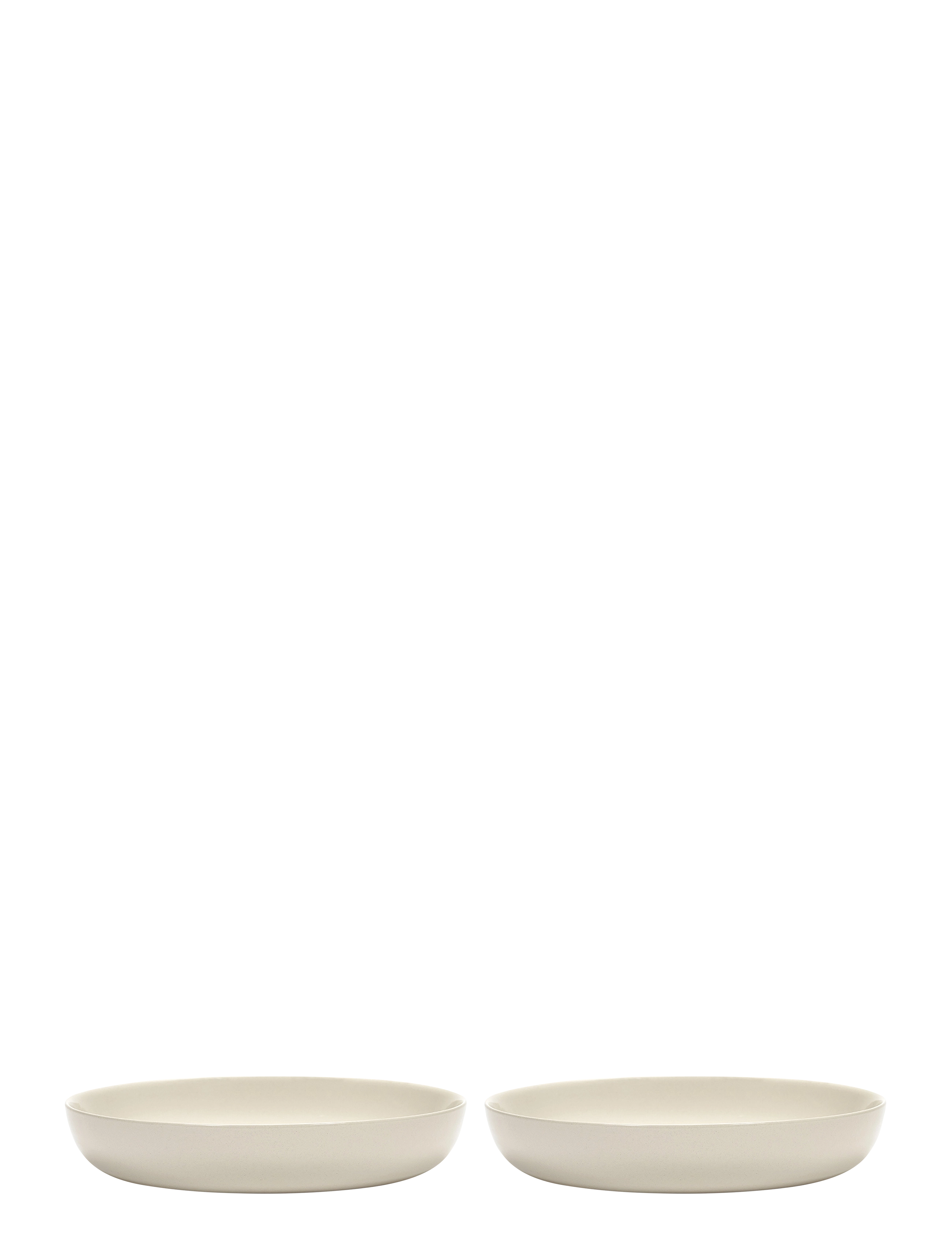 Serax PLATE HIGH WHITE PEPPER BLACK FEAST BY OTTOLENGHI SET/2 - Teller - WHITE / white