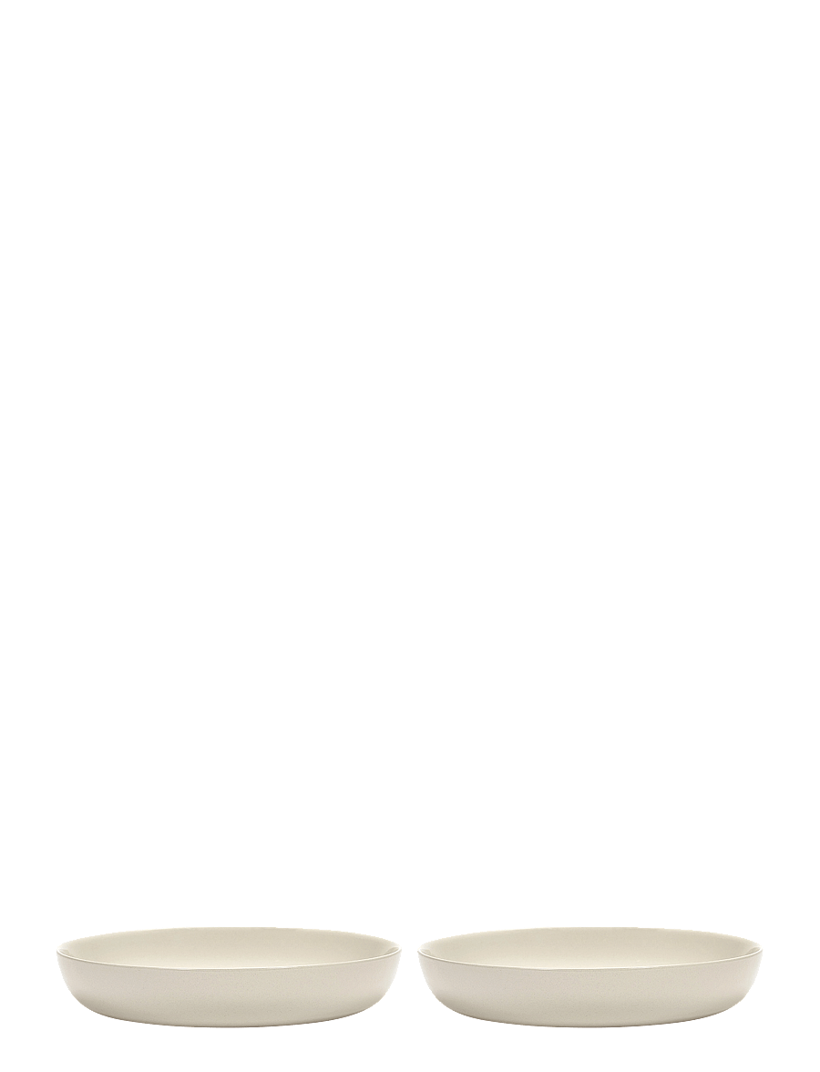 Serax - PLATE HIGH WHITE PEPPER BLACK FEAST BY OTTOLENGHI SET/2 - tiefe teller - white - 0