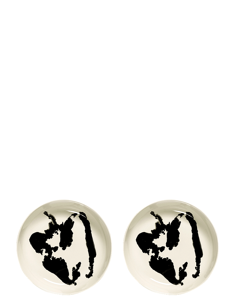 Serax - PLATE HIGH WHITE PEPPER BLACK FEAST BY OTTOLENGHI SET/2 - nach preis einkaufen - white - 1