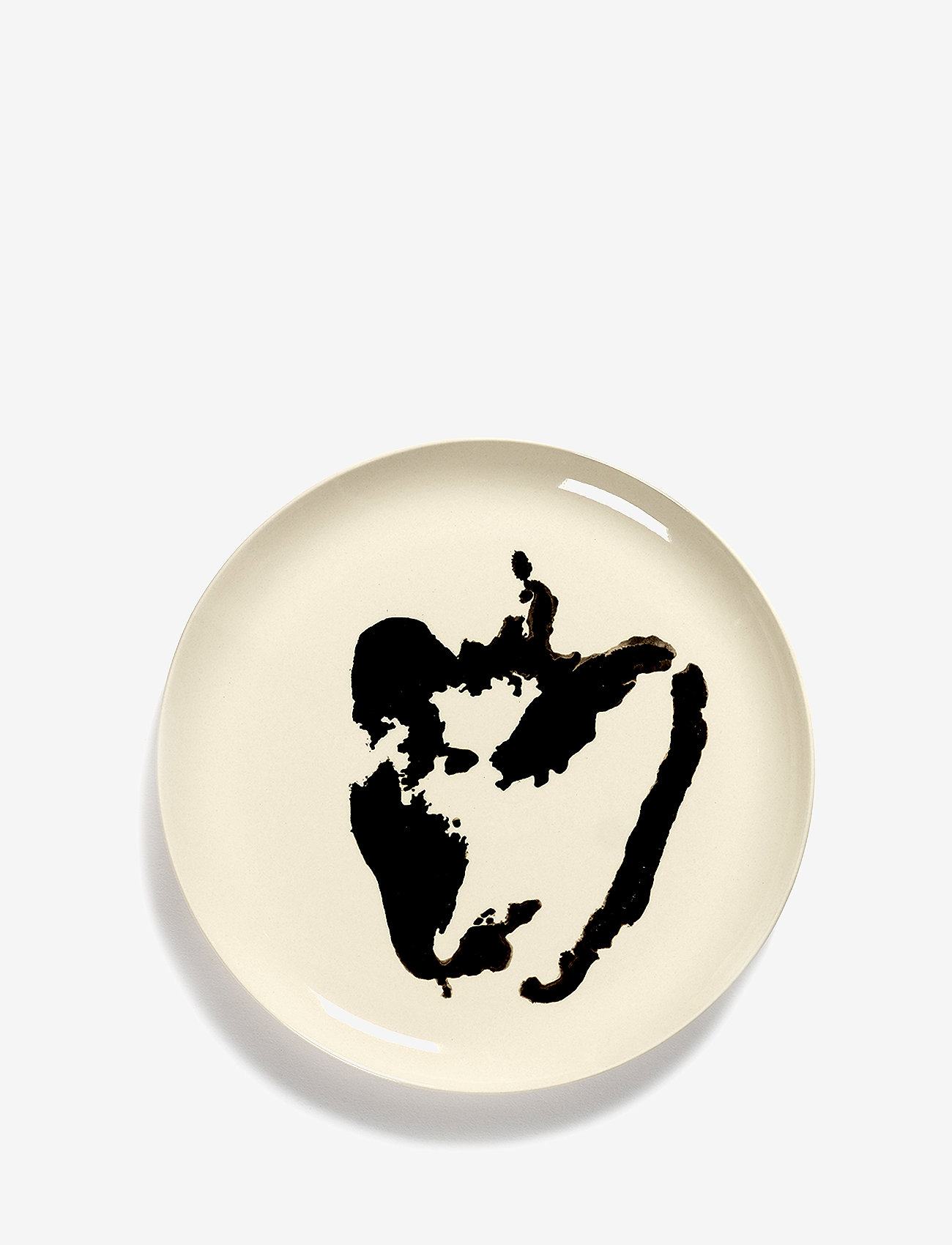 Serax - PLATE HIGH WHITE PEPPER BLACK FEAST BY OTTOLENGHI SET/2 - nach preis einkaufen - white - 2