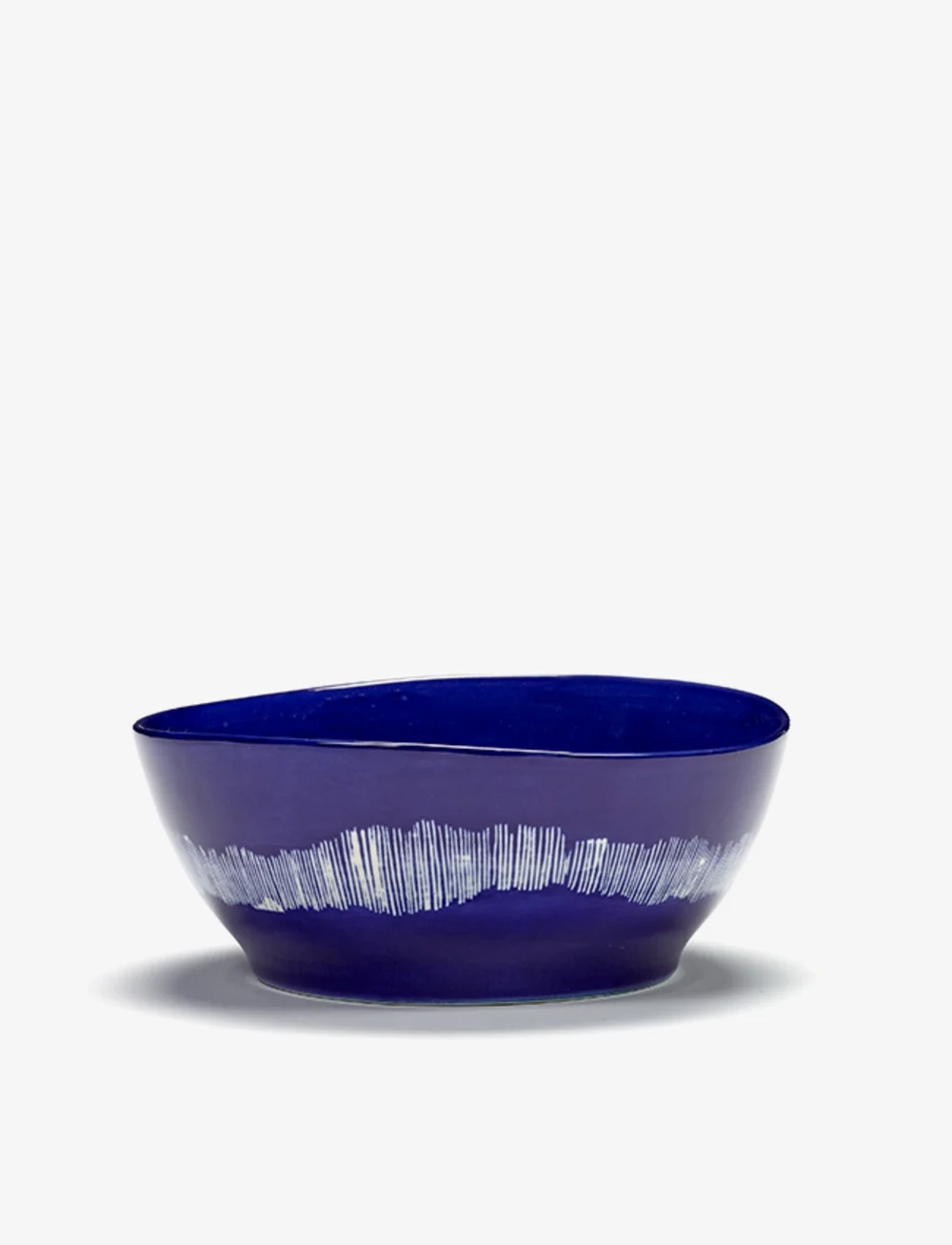 Serax - BOWL L DARK BLUE-STRIPES WHITE FEAST BY OTTOLENGHI SET/4 - versla eftir verði - blue - 1