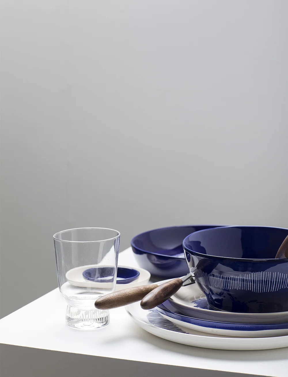 Serax - BOWL L DARK BLUE-STRIPES WHITE FEAST BY OTTOLENGHI SET/4 - versla eftir verði - blue - 2