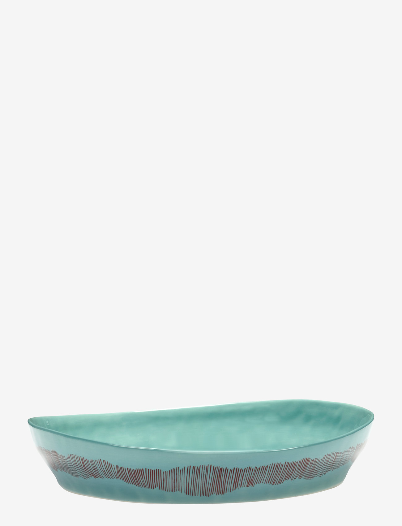 Serax - SERVING BOWL S AZURE STRIPES RED FEAST - serveringsskålar - blue - 0