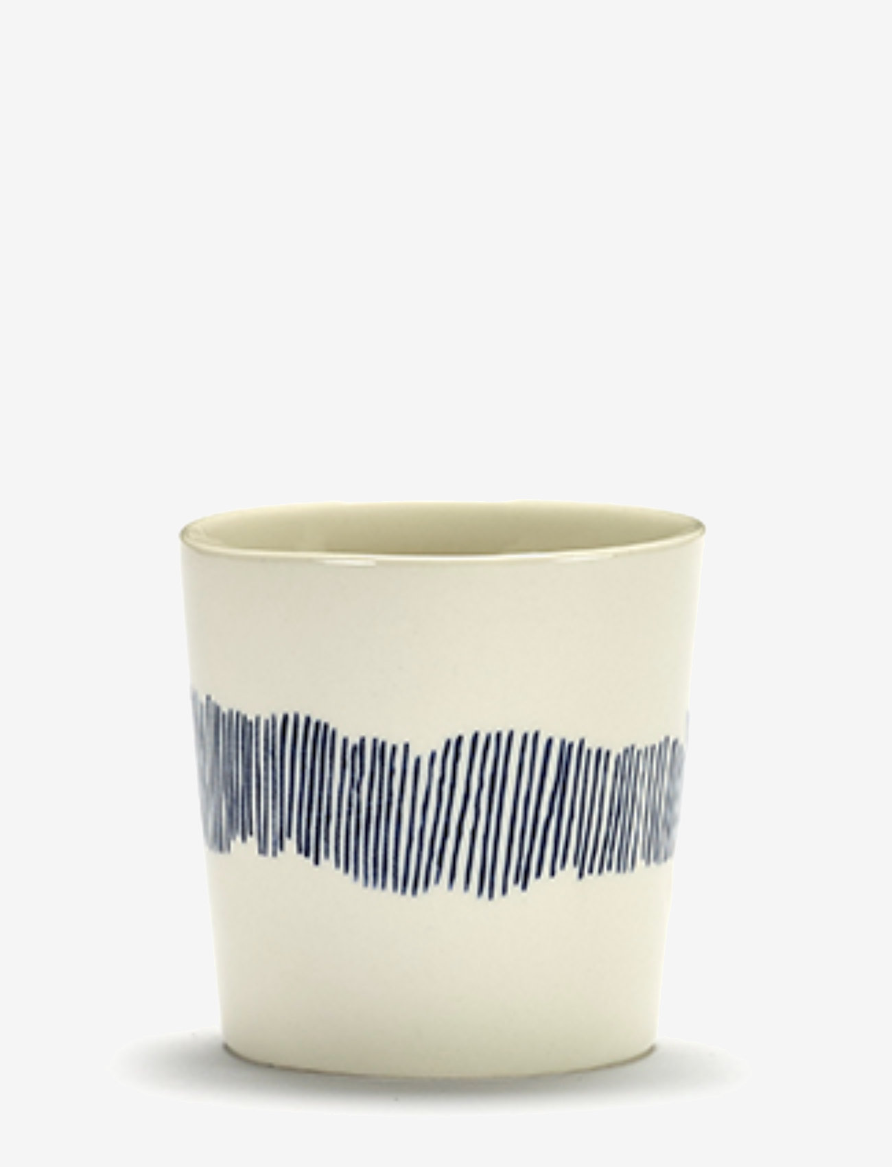 Serax - COFFEE CUP 25CL WHITE-STRIPES BLUE FEAST BY OTTOLENGHI SET/4 - køb efter pris - white - 2