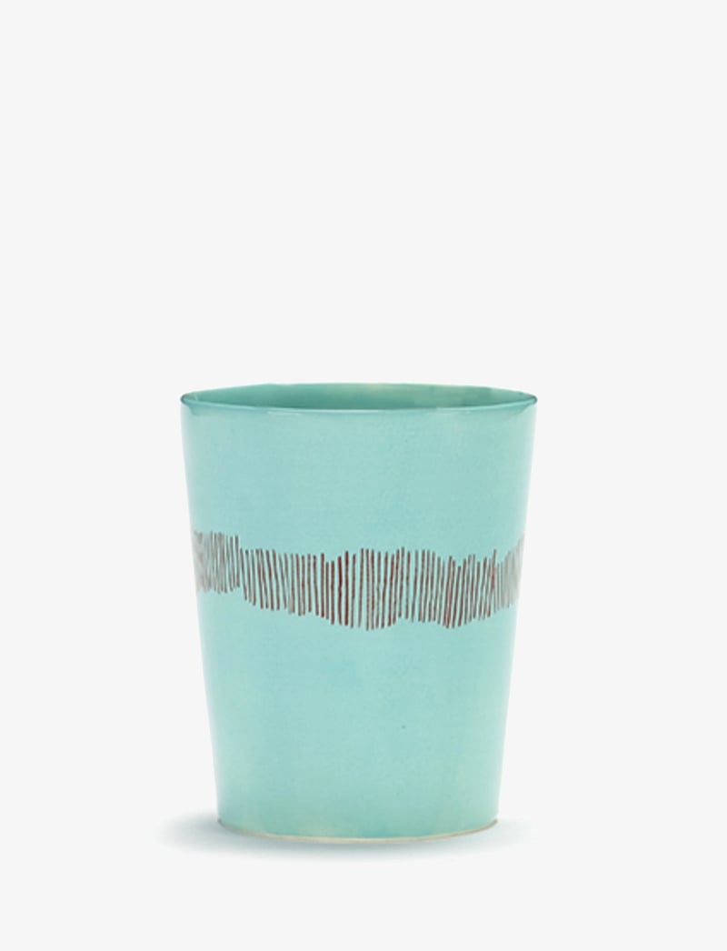 Serax - TEA CUP 33CL AZURE-STRIPES RED FEAST BY OTTOLENGHI SET/4 - nach preis einkaufen - blue - 2