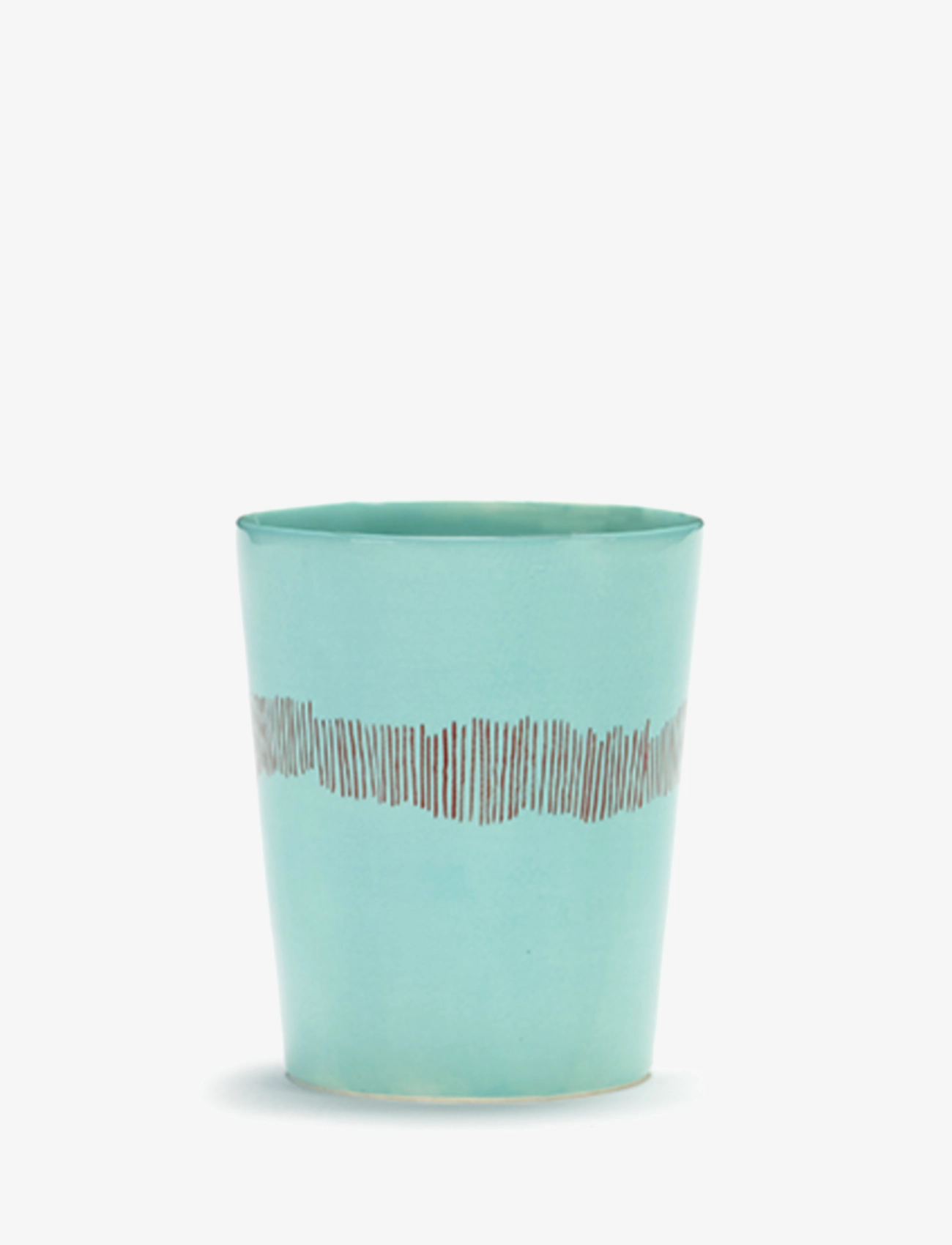 Serax - TEA CUP 33CL AZURE-STRIPES RED FEAST BY OTTOLENGHI SET/4 - tekopper - blue - 2