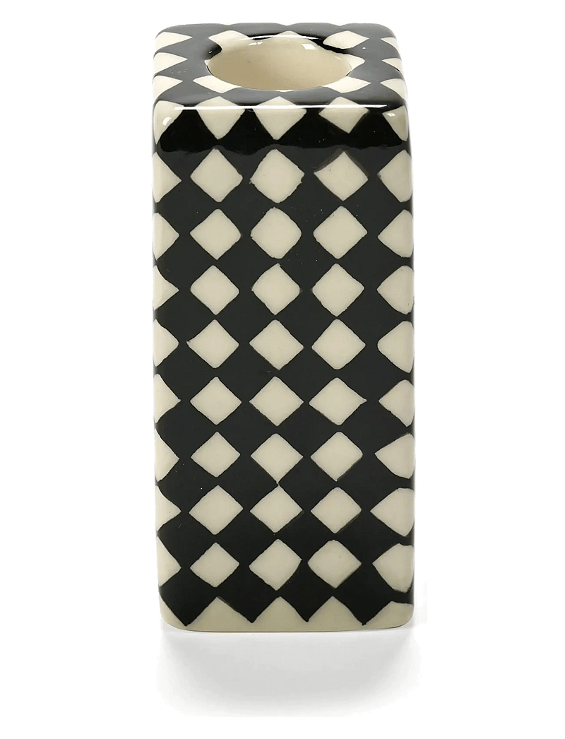 Serax - CANDLE HOLDER N°1 BLACK WHITE set/4 - candlesticks - black - 1