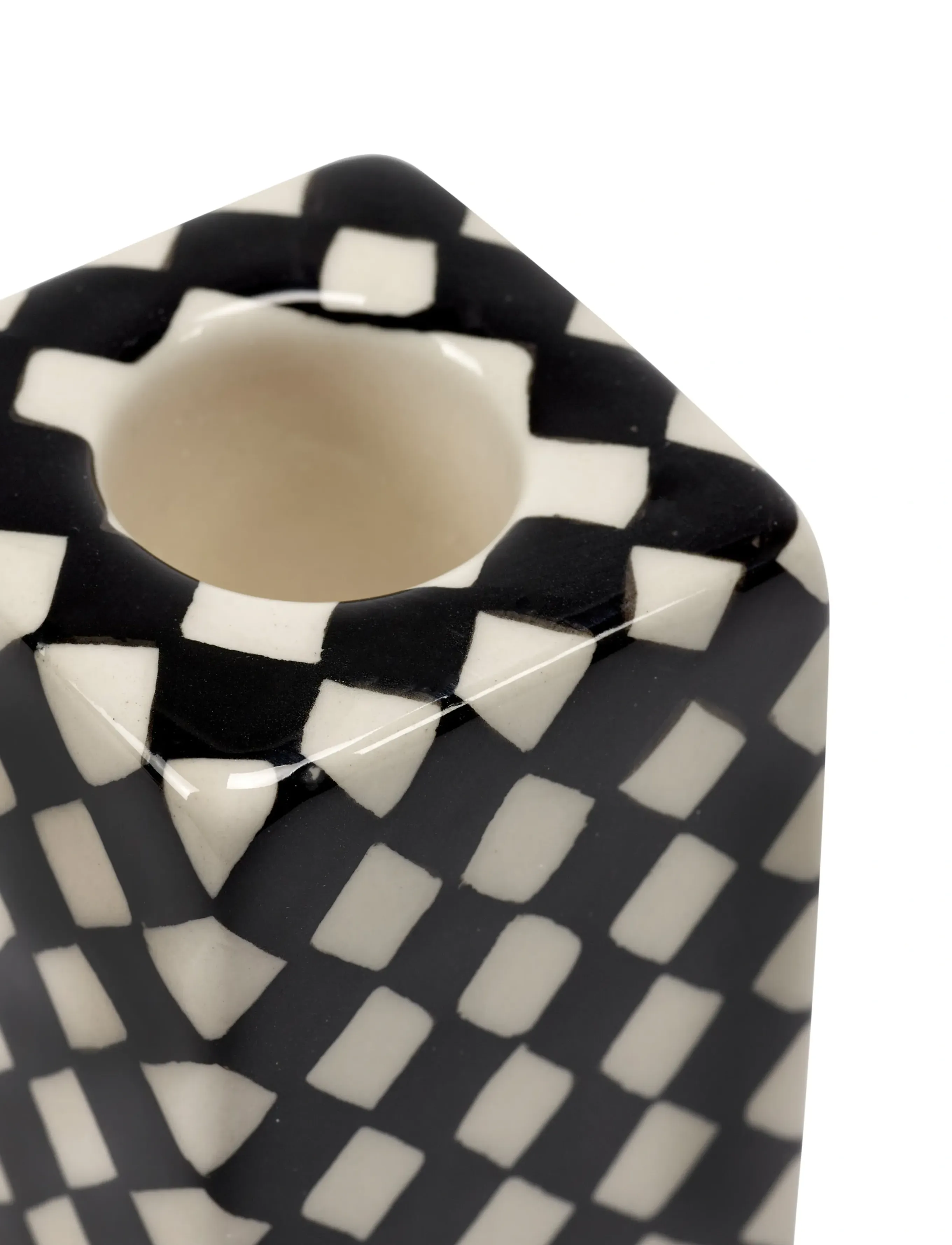 Serax - CANDLE HOLDER N°1 BLACK WHITE set/4 - svečturi - black - 5