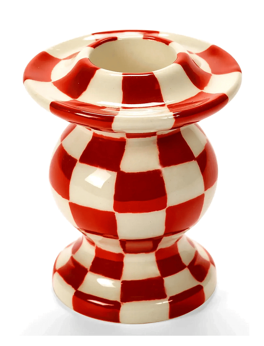 Serax - CANDLE HOLDER N°2 RED WHITE set/4 - küünlajalad - red - 1
