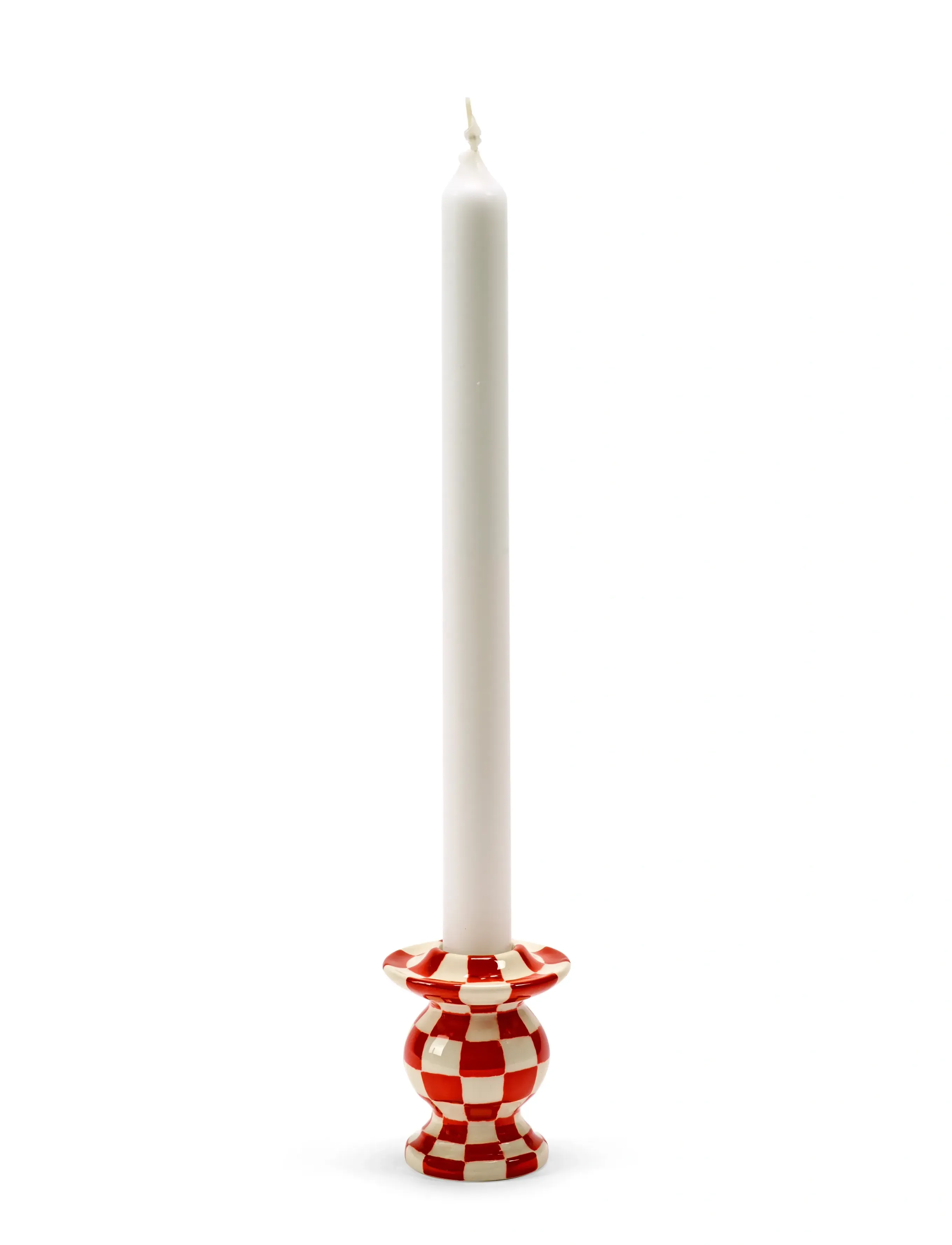 Serax Candle Holder N°2 Red White Set/4, 7 cm, Candlesticks & Lanterns, Rot - Candlesticks, Homeware