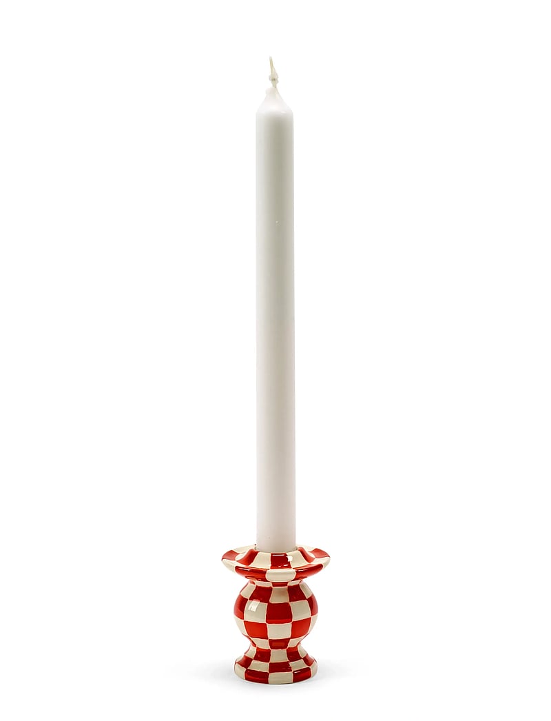 Serax - CANDLE HOLDER N°2 RED WHITE set/4 - kerzenständer - red - 0