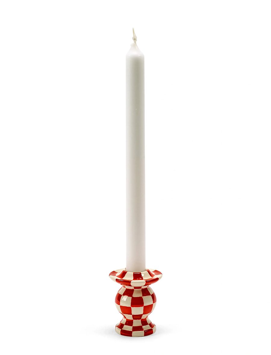 Serax - CANDLE HOLDER N°2 RED WHITE set/4 - küünlajalad - red - 0