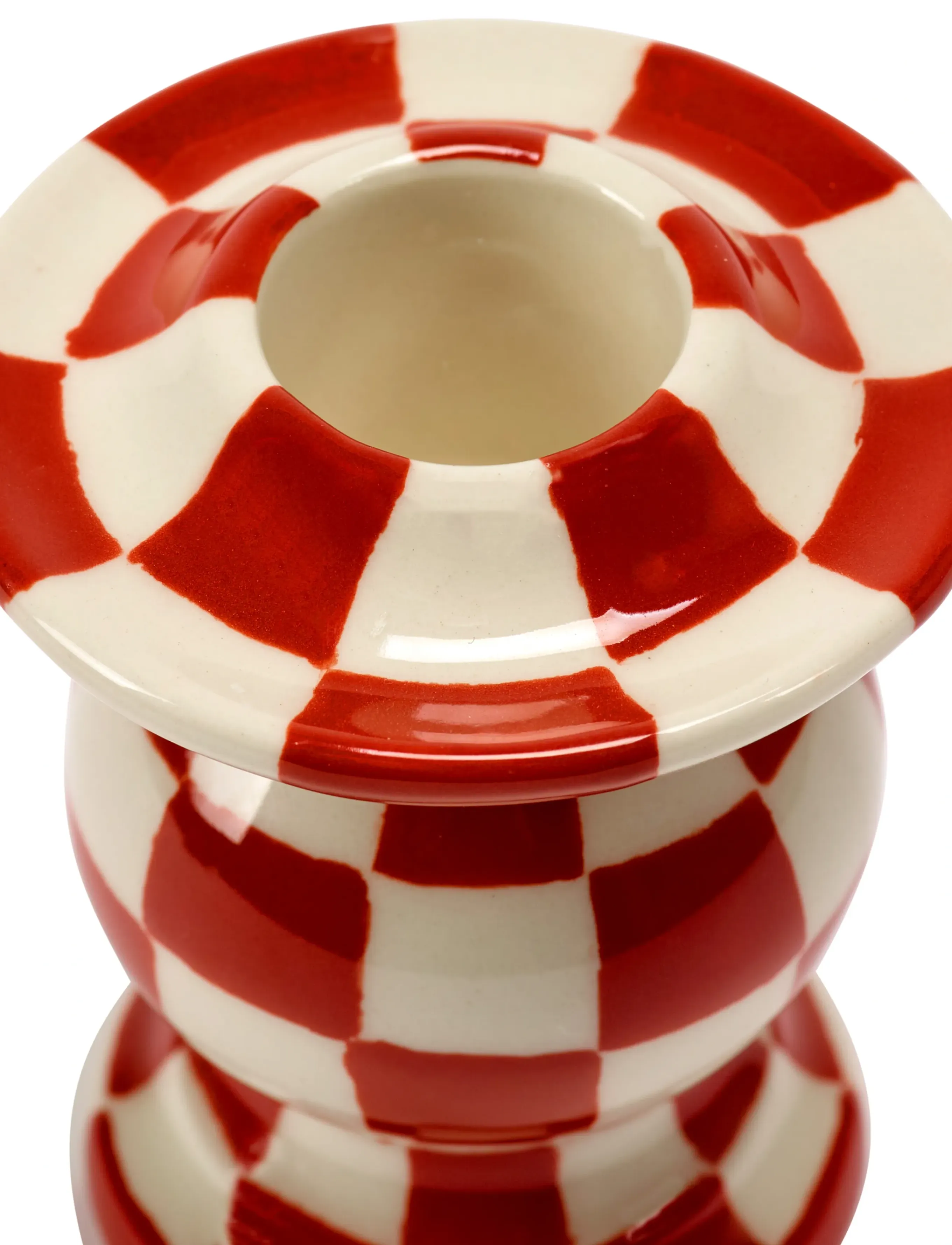 Serax - CANDLE HOLDER N°2 RED WHITE set/4 - kertastjakar - red - 4