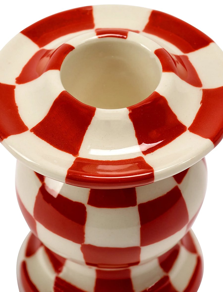 Serax - CANDLE HOLDER N°2 RED WHITE set/4 - küünlajalad - red - 4