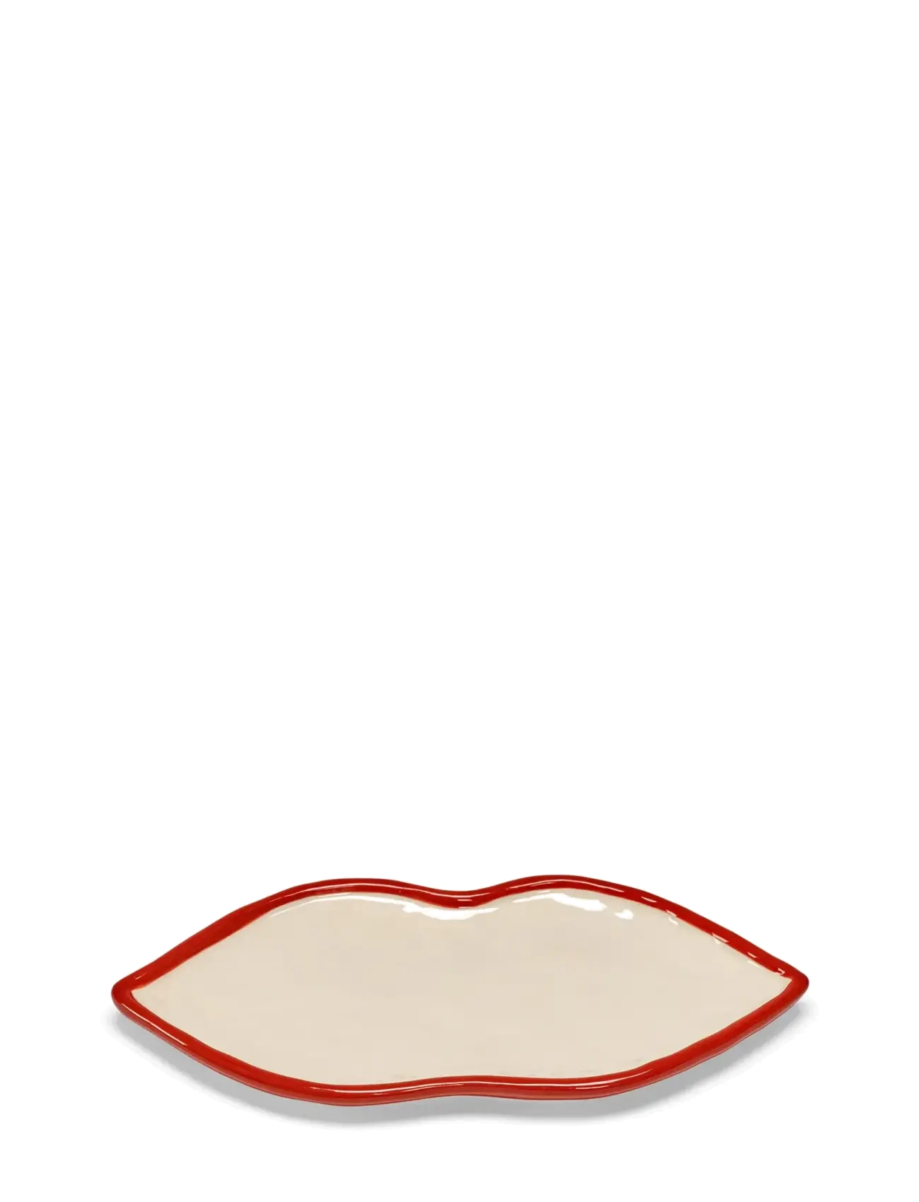 SERVING DISH M RED WHITE set/4 - RED