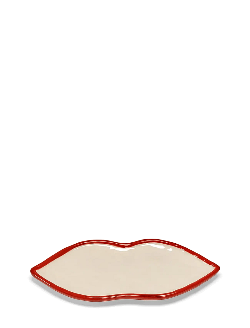 Serax - SERVING DISH M RED WHITE set/4 - servierplatten - red - 0
