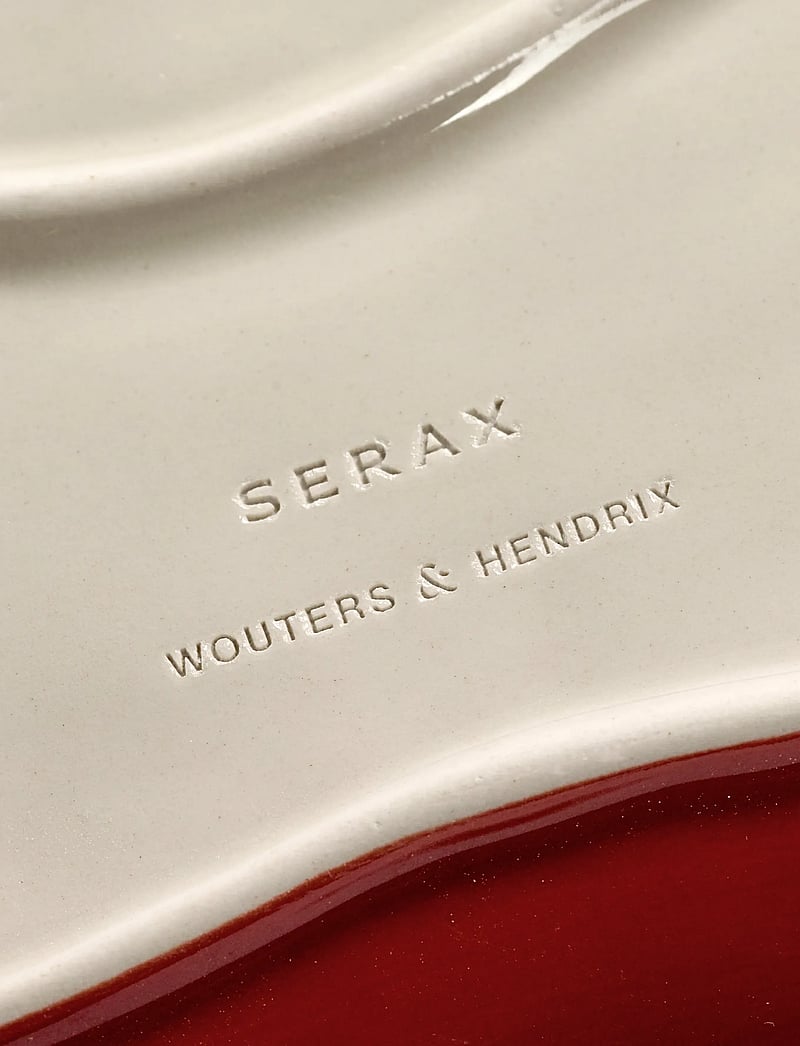 Serax - SERVING DISH M RED WHITE set/4 - servierplatten - red - 3