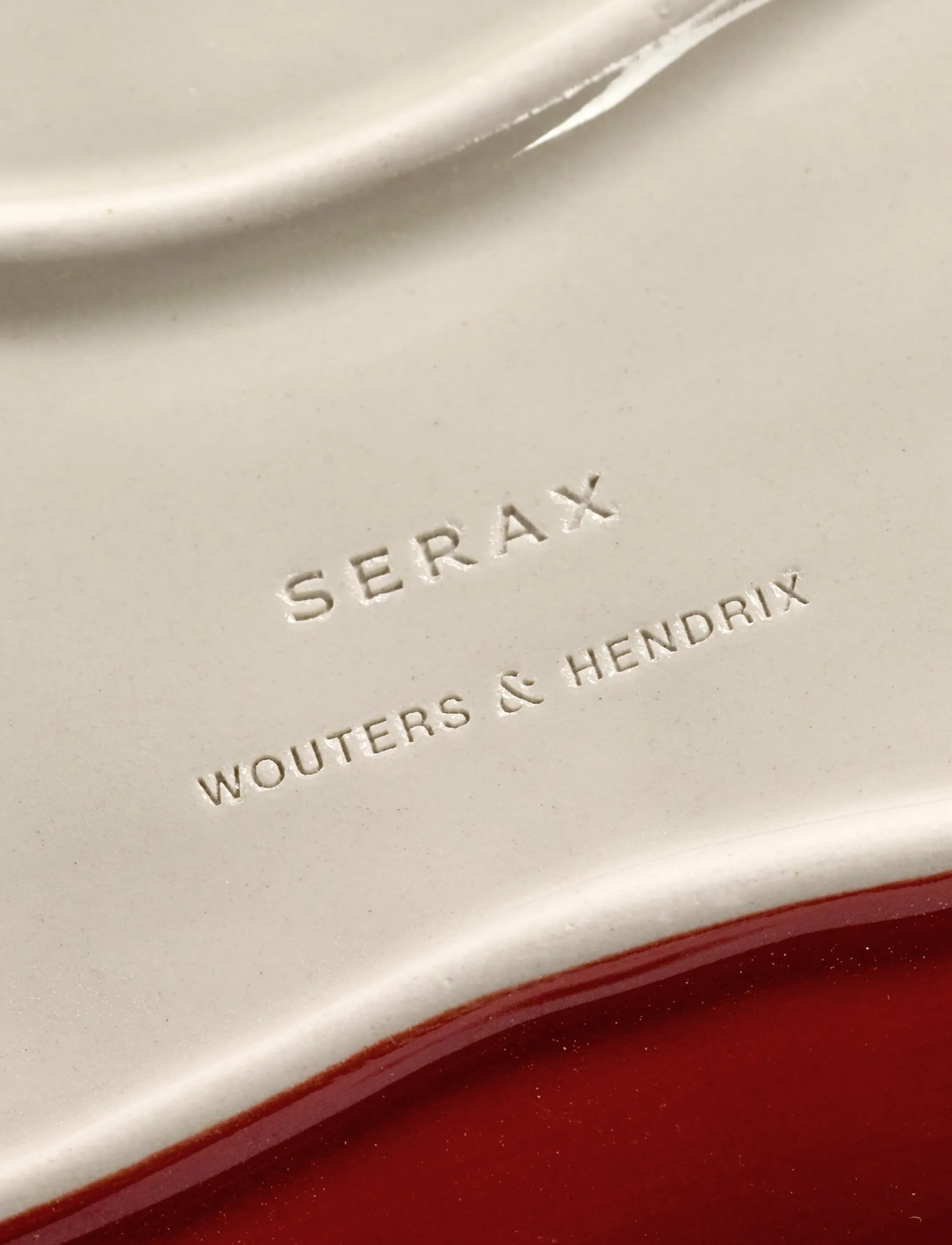 Serax - SERVING DISH M RED WHITE set/4 - serving platters - red - 3