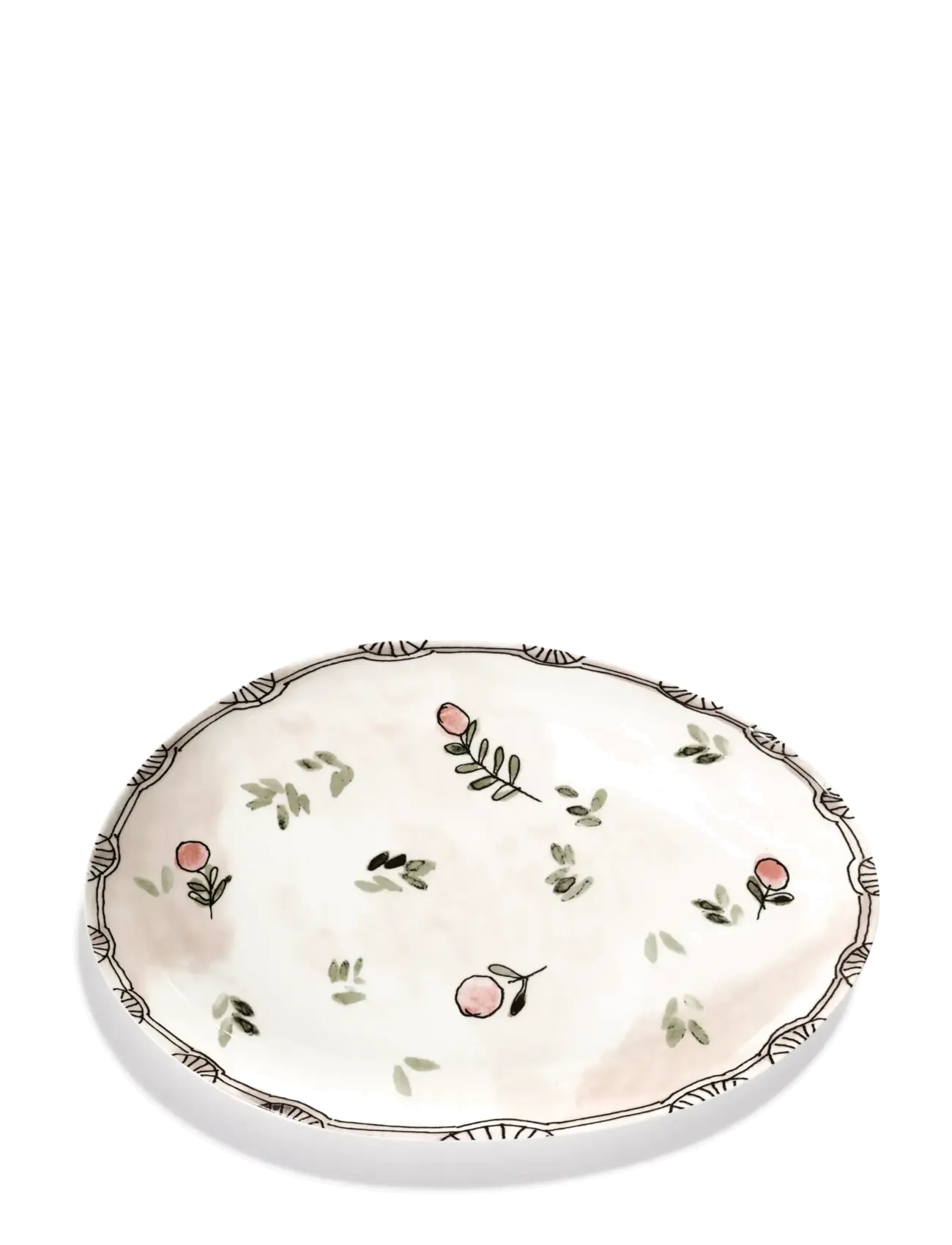 Serax Serving Dish Set/3, Dinner Plade, Hvid, Str: 25.5 CM