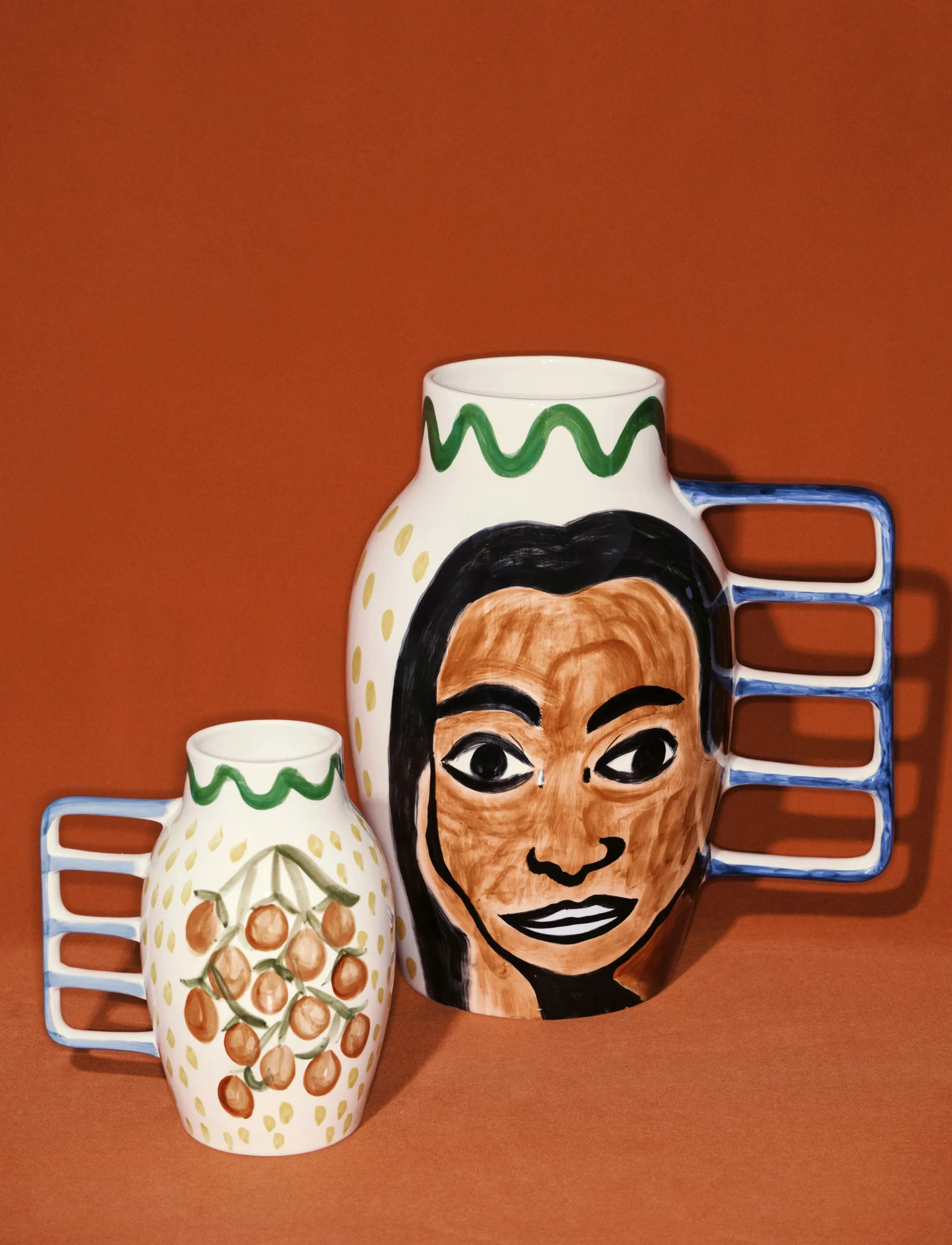 Serax Vase Pijuayo L Mix Santiago De Borja, 34.5X24.5X39 cm, Vases, Mehrfarbig/gemustert - Cylinder Homeware
