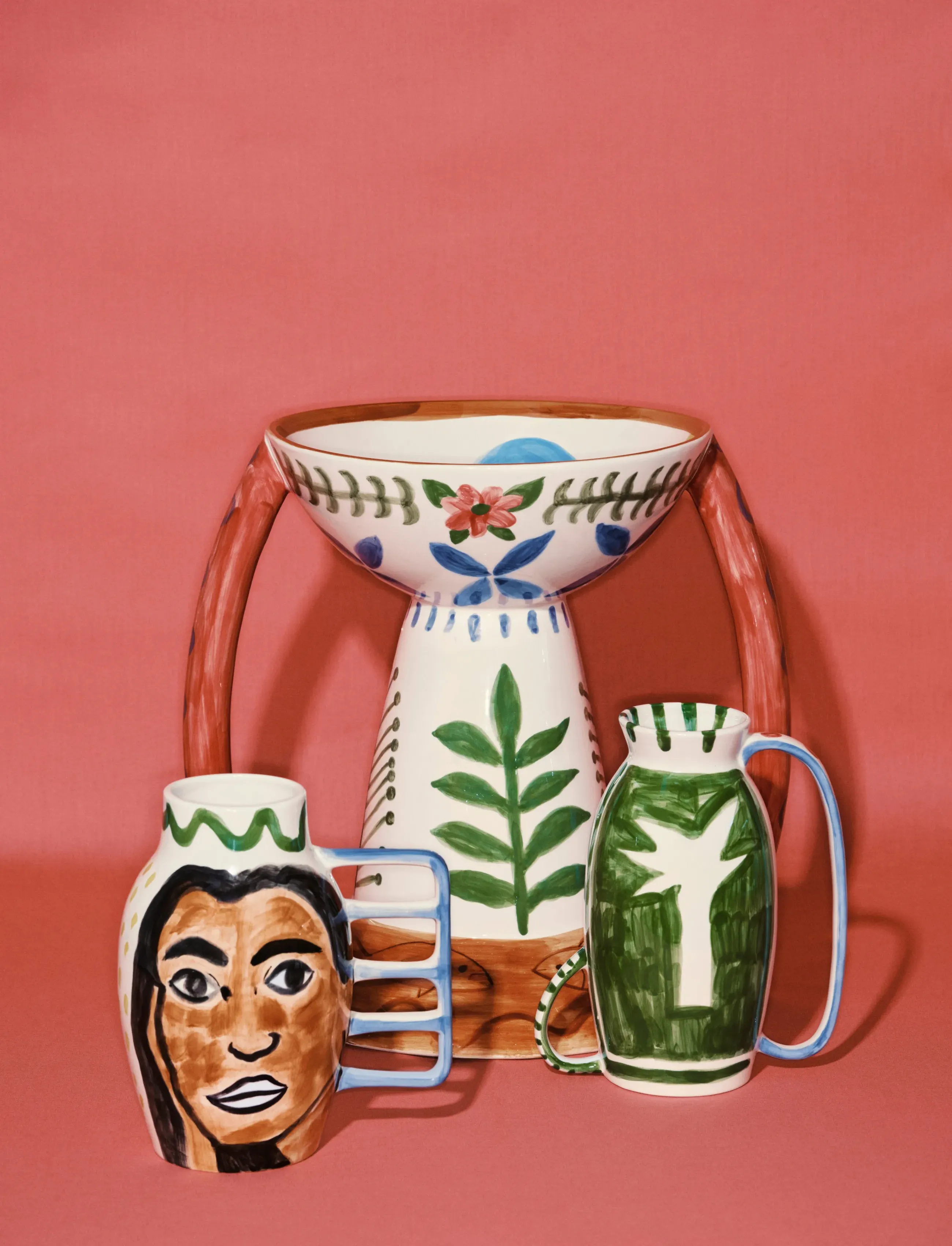 Serax Vase Cocona Mix Santiago De Borja, H:24.5 cm, Vases, Grün - Cylinder Homeware