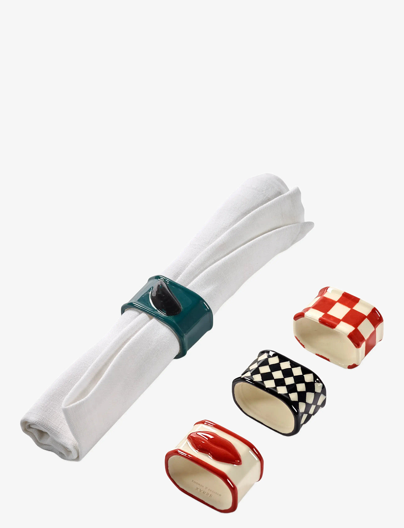 Serax - NAPKIN RING MIX SET/4 - salvrätikute rõngad ja hoidikud - mix - 1