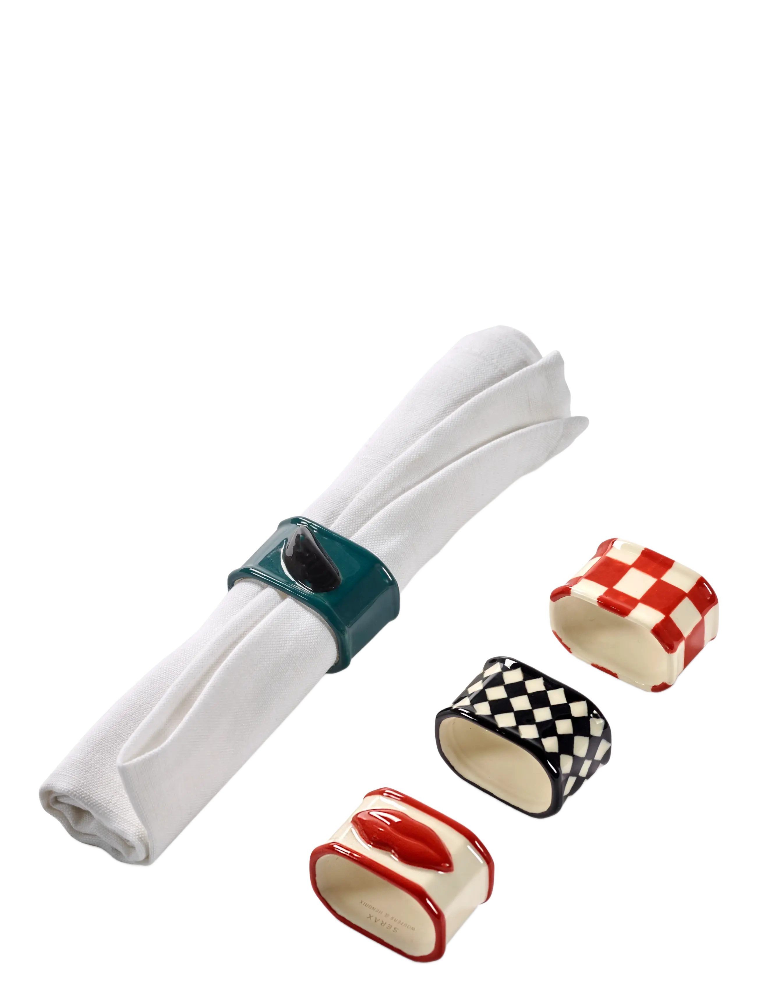 Serax - NAPKIN RING MIX SET/4 - serviettringer & serviettholdere - mix - 1