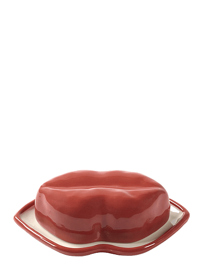 Serax DISH WITH LID RED WHITE LIPS - Astiat - RED / red