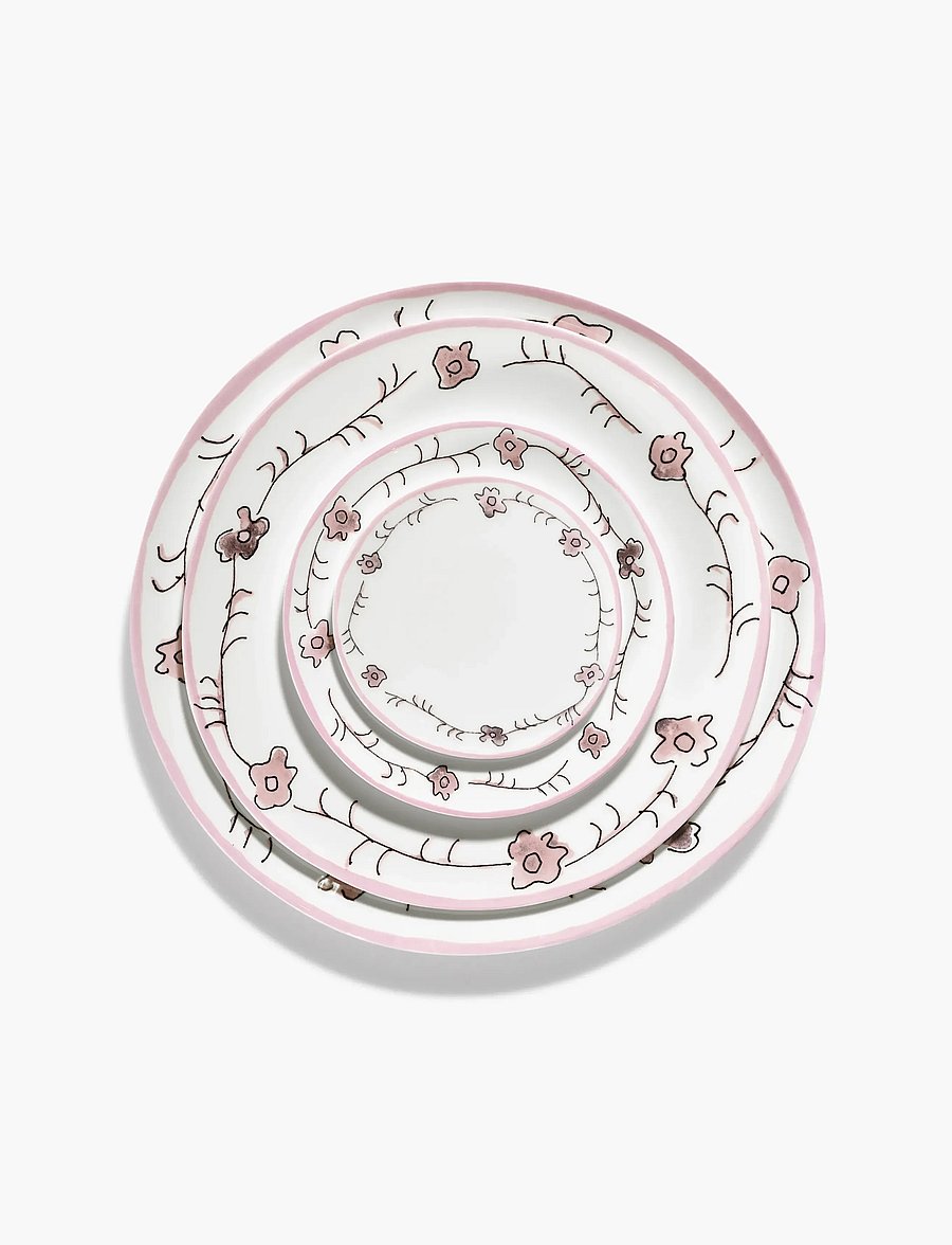 Serax - PLATE M ANEMONE MILK MF set/2 - praetaldrikud - pink - 4