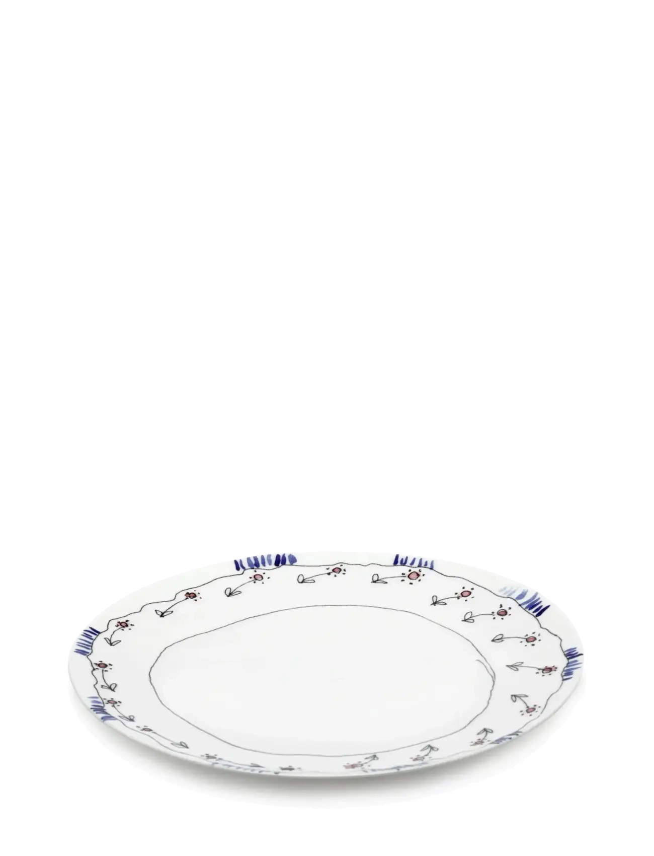 PLATE M BLOSSOM MILK MF set/2 - PINK BLUE