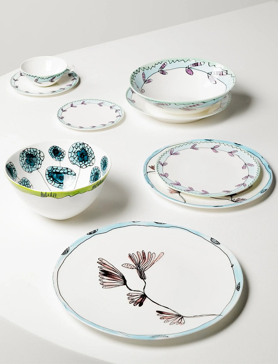 Serax - PLATE M MIRTILLO NUDE MF set/2 - speiseteller - pink blue - 0