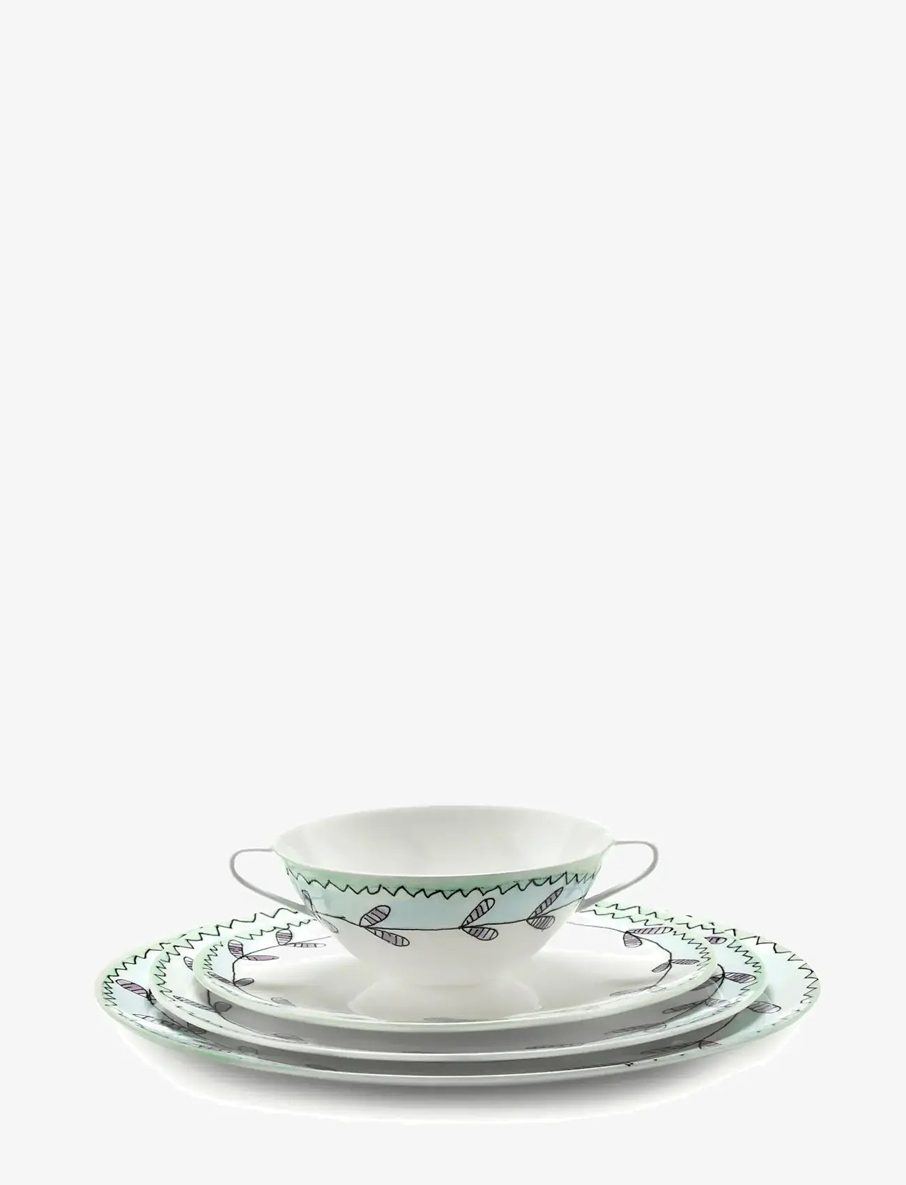 Serax - PLATE M BLOSSOM MILK MF set/2 - Šķīvji - pink blue - 4