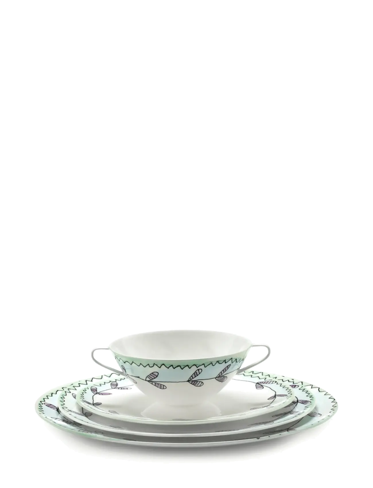 Serax - PLATE M MIRTILLO NUDE MF set/2 - ruokalautaset - pink blue - 4