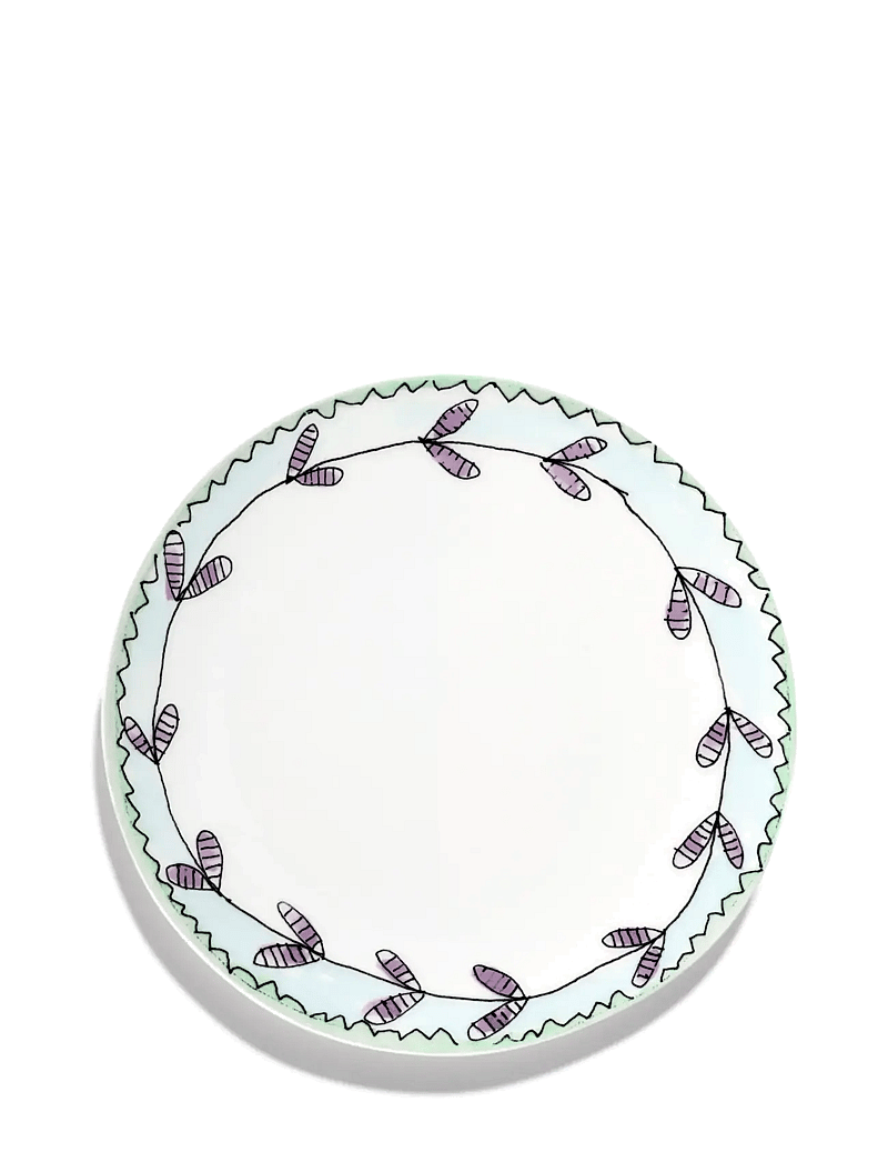 Serax - PLATE M BLOSSOM MILK MF set/2 - nach preis einkaufen - pink green - 1