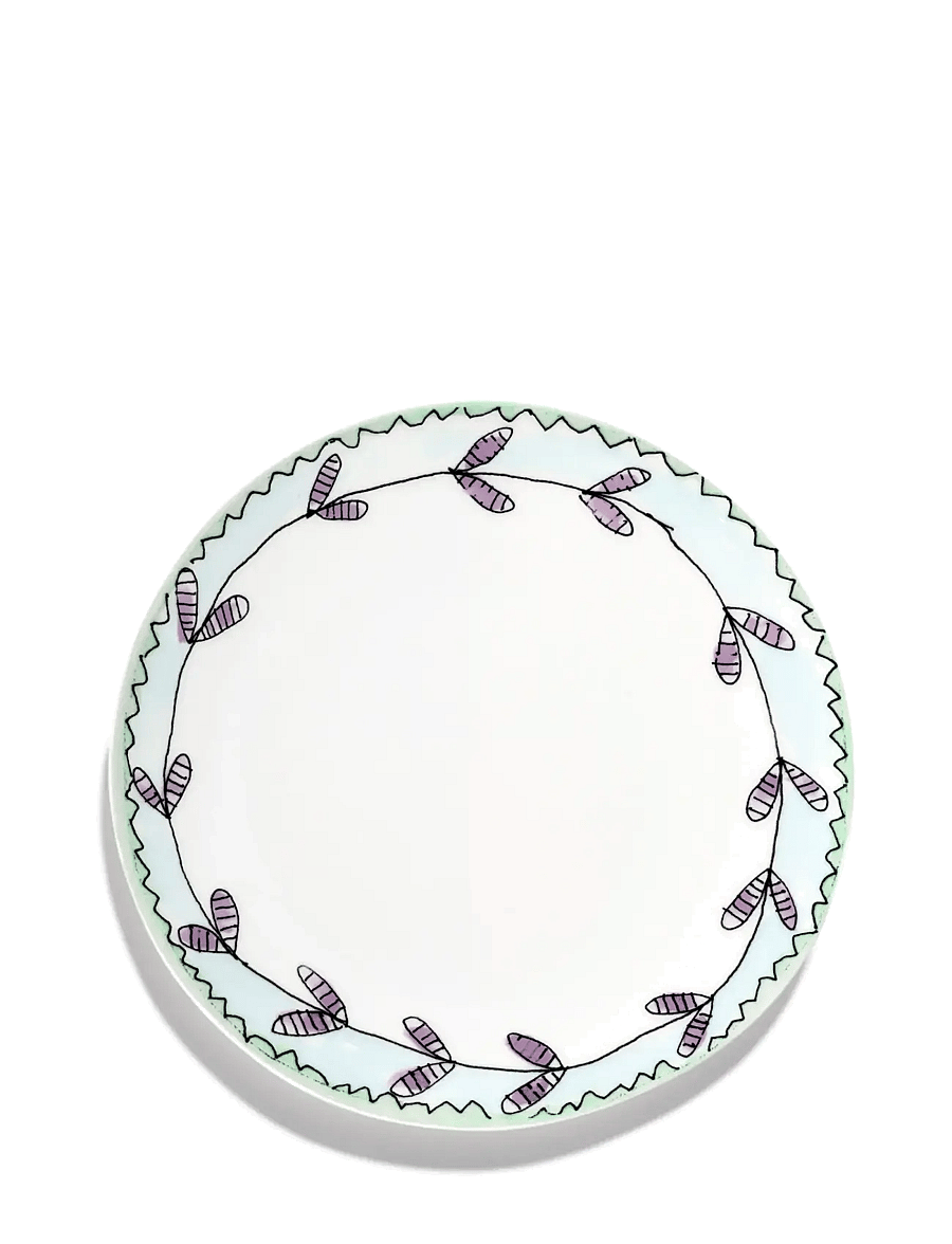 Serax - PLATE M ANEMONE MILK MF set/2 - praetaldrikud - pink green - 2