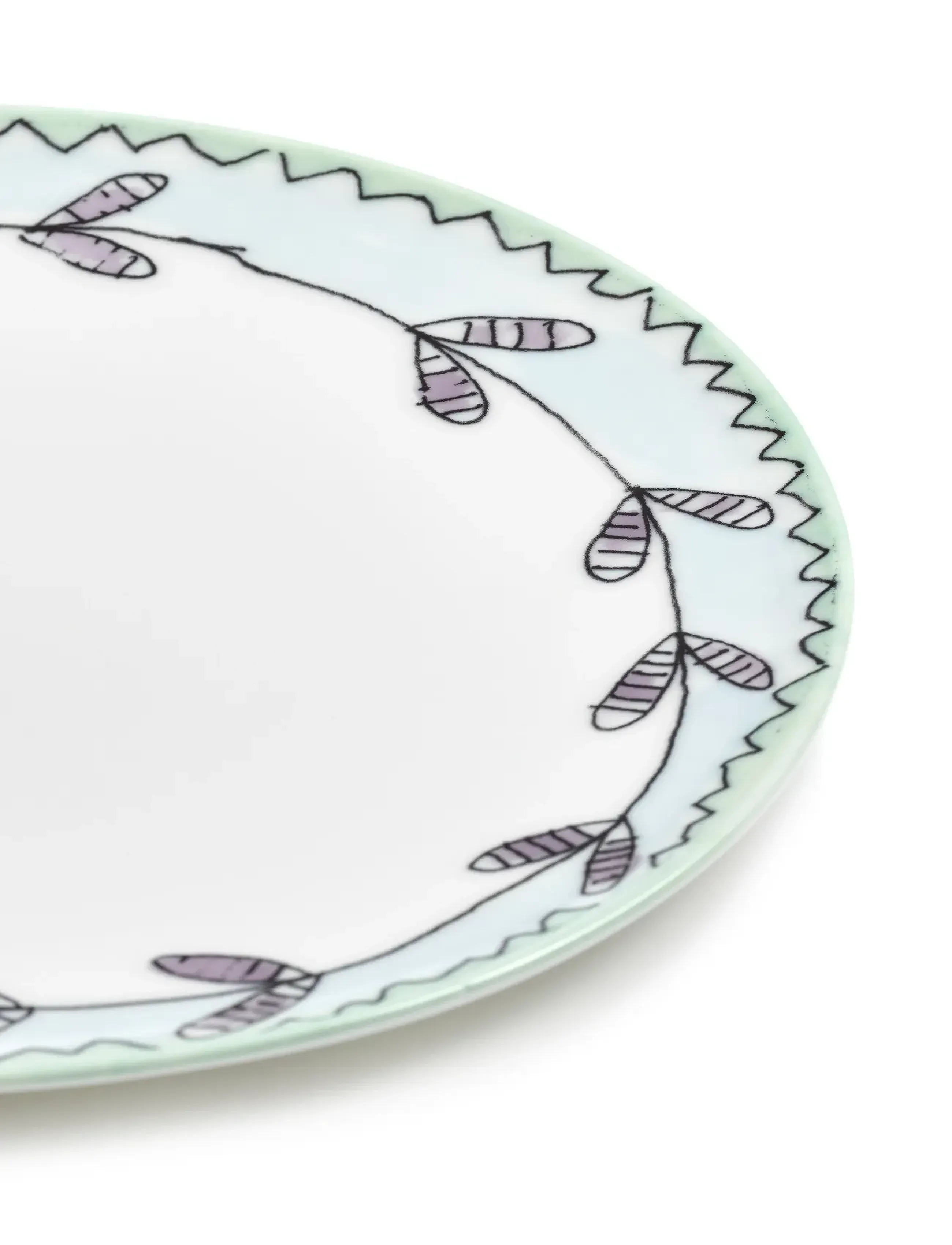 Serax - PLATE M MIRTILLO NUDE MF set/2 - ruokalautaset - pink green - 4