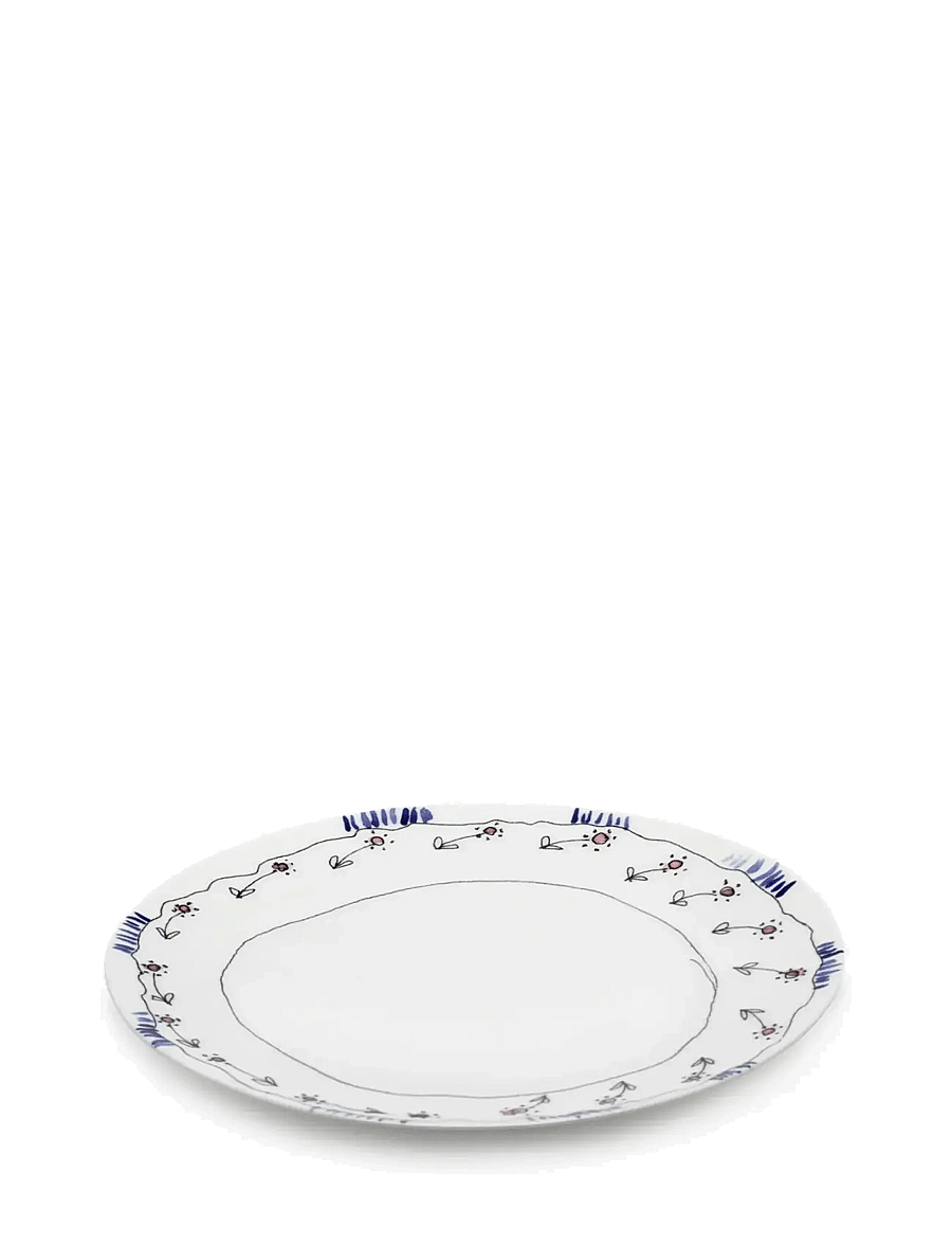 Serax - PLATE M ANEMONE MILK MF set/2 - speiseteller - red blue - 1
